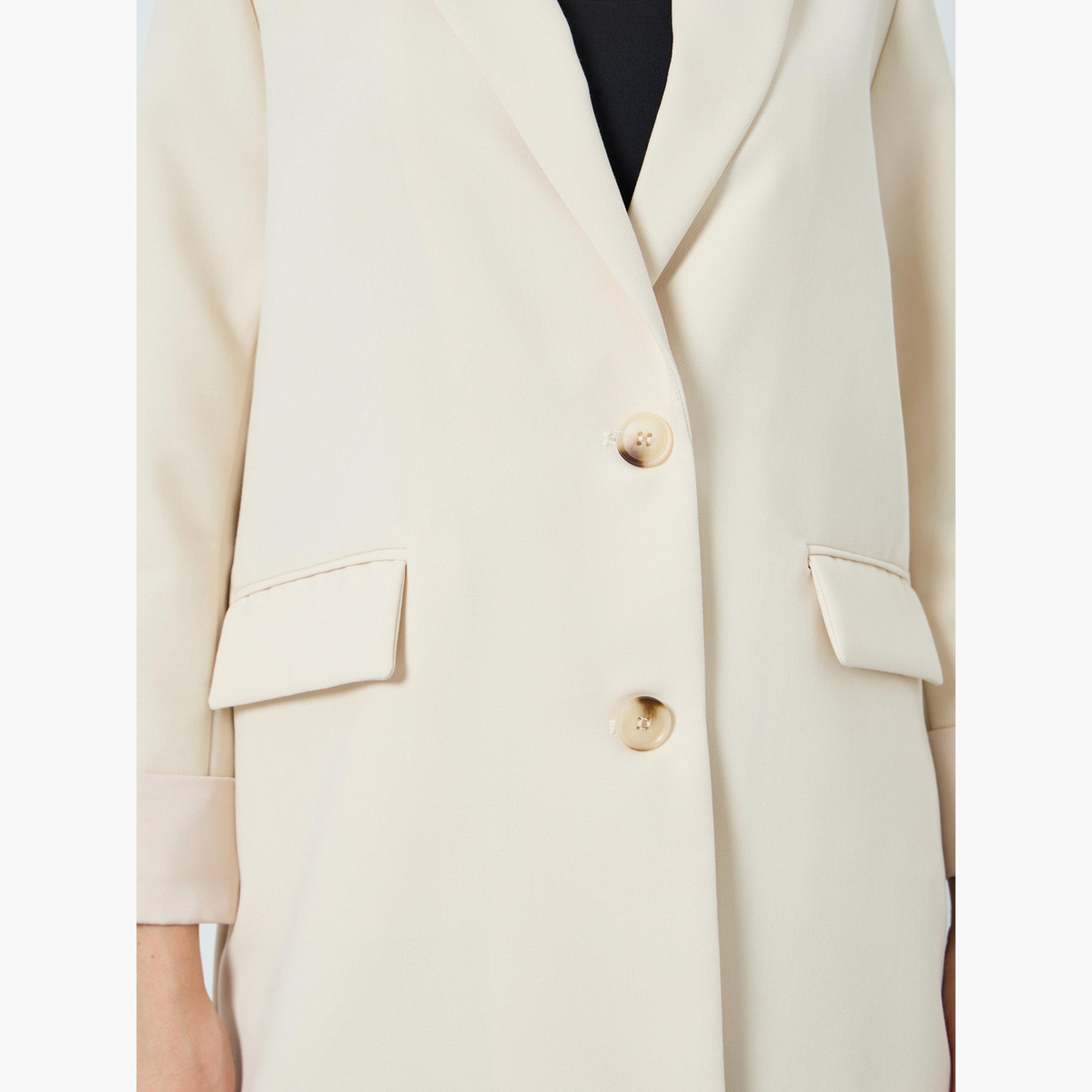 بليزر كاجوال بأزرار أمامية-women-clothing-coatsandjackets-blazers-image-4