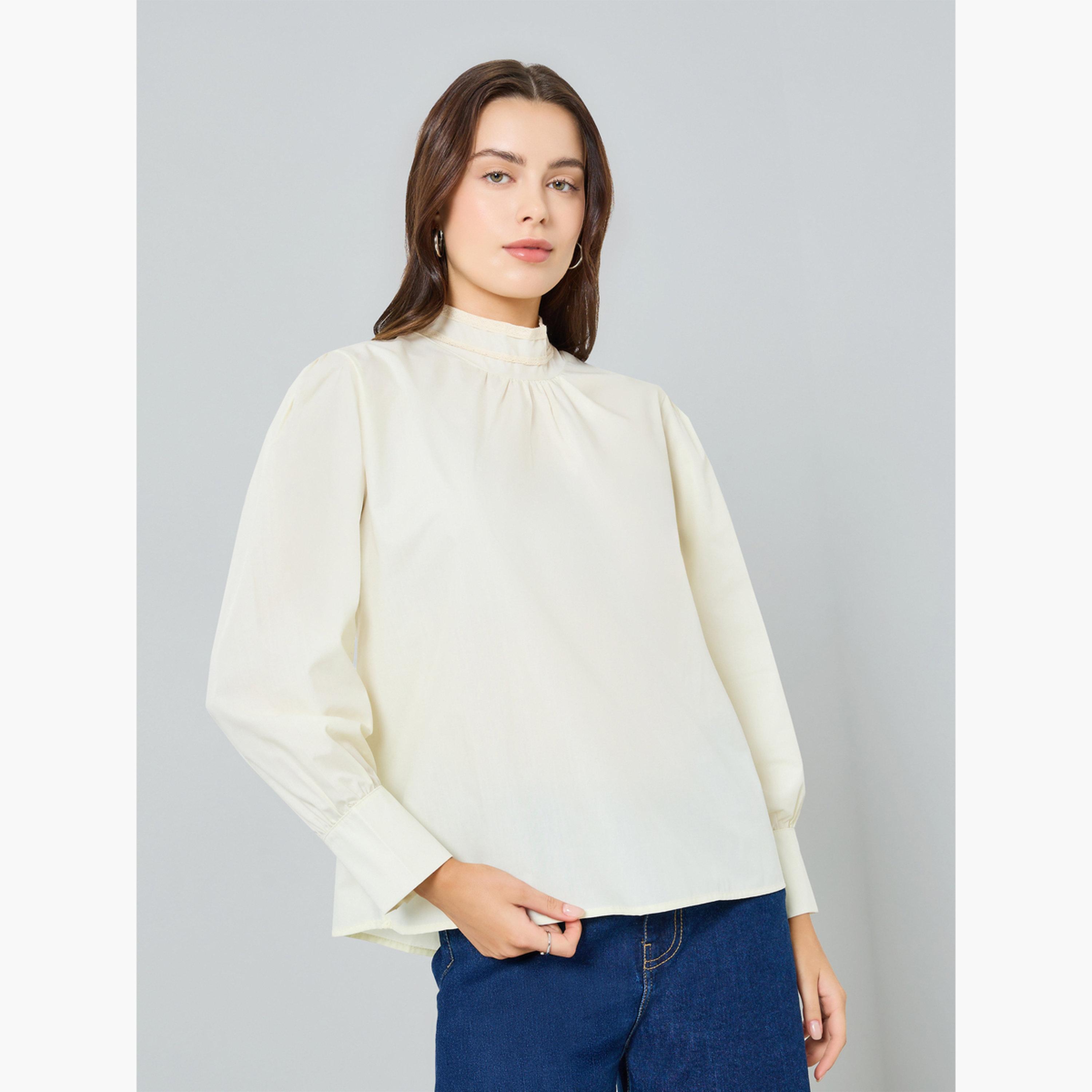 Styli Women High Neck Long Sleeve Blouse-women-clothing-shirtsandblouses-blouses-image-3