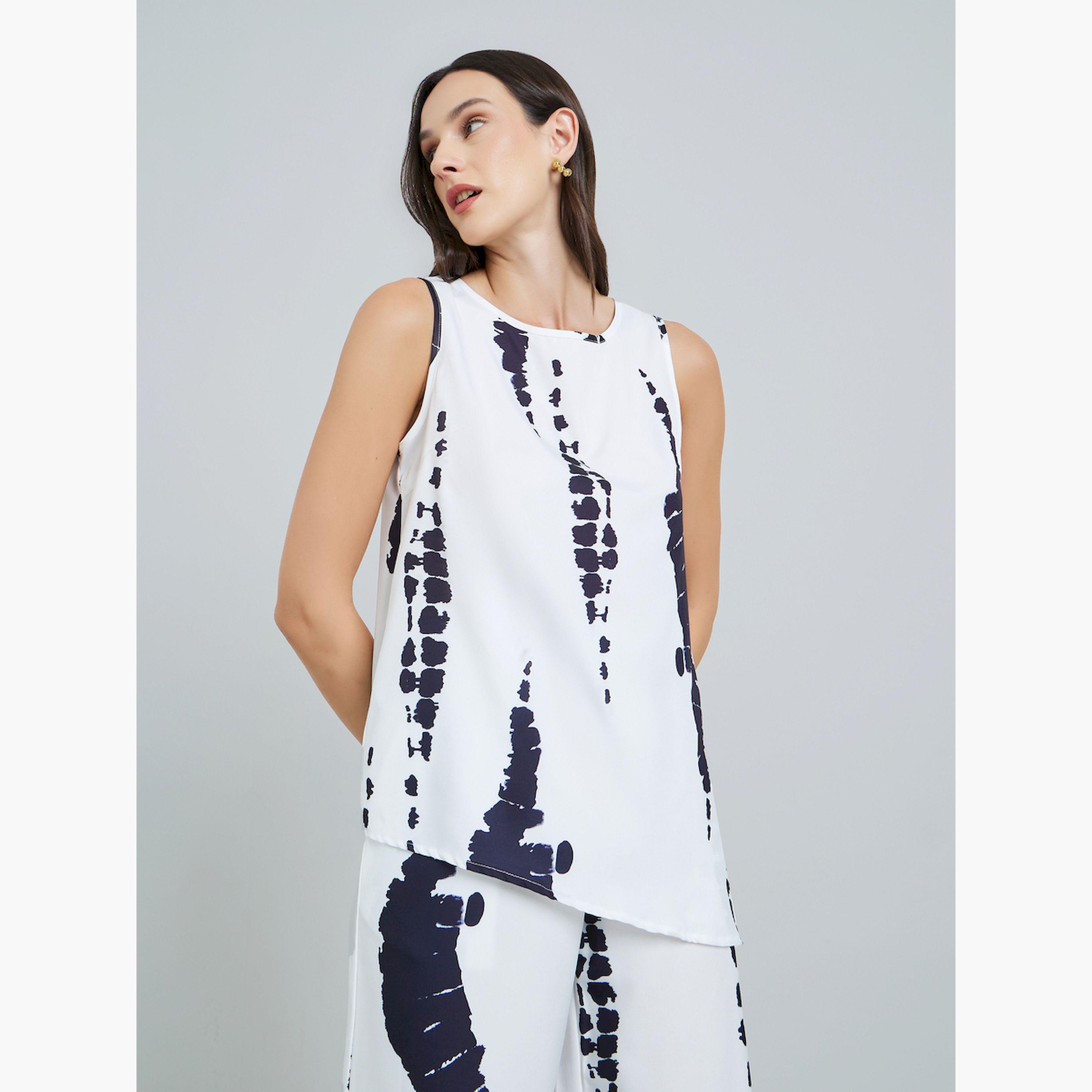 Take Two X Styli Printed Sleeveless Top and Trousers Co-Ords-women-clothing-coordsets-image-2