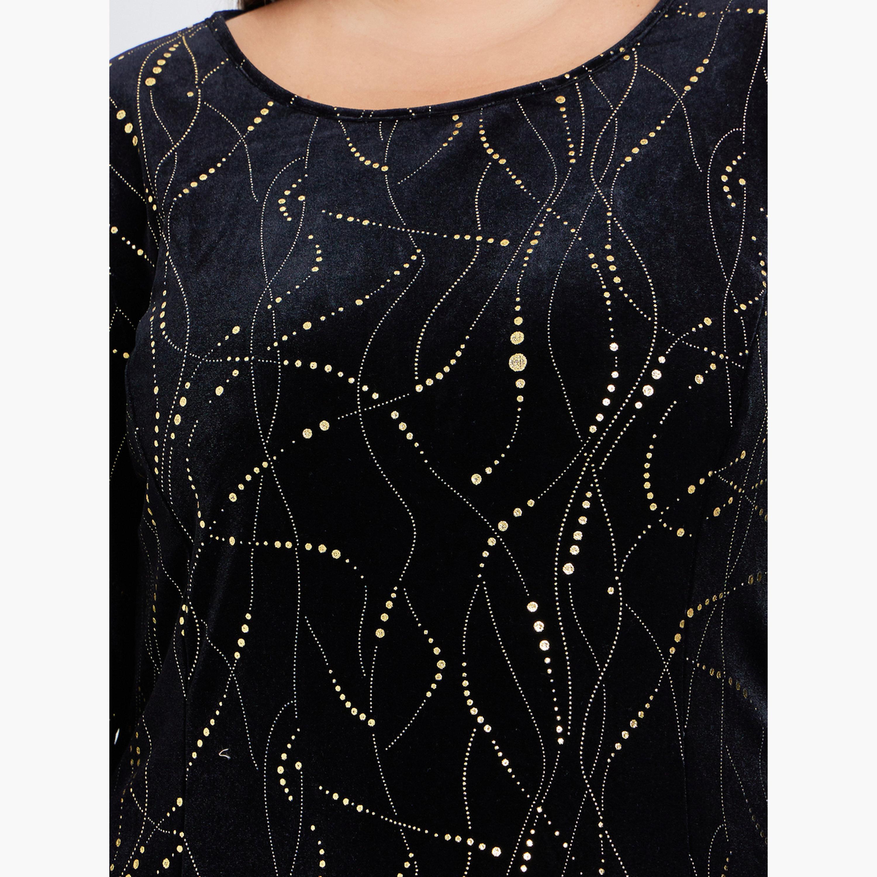فستان ميدي فيلور بمقاس كبير وحافة غير متماثلة الطول-women-clothing-dresses-image-4