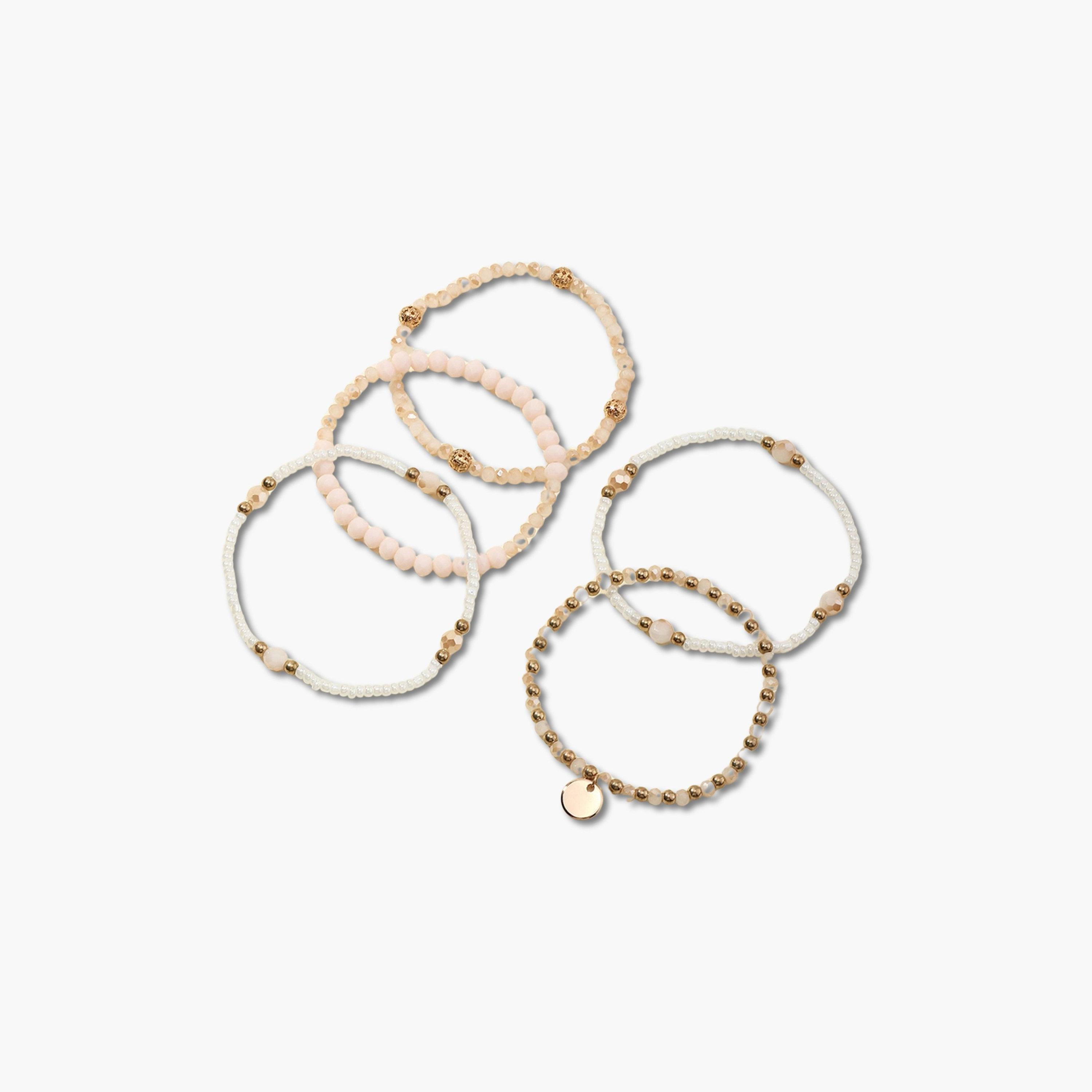Take Two Set of 5 - Beaded Bracelets-women-watchesandjewellery-jewellery-banglesandbracelets-image-1