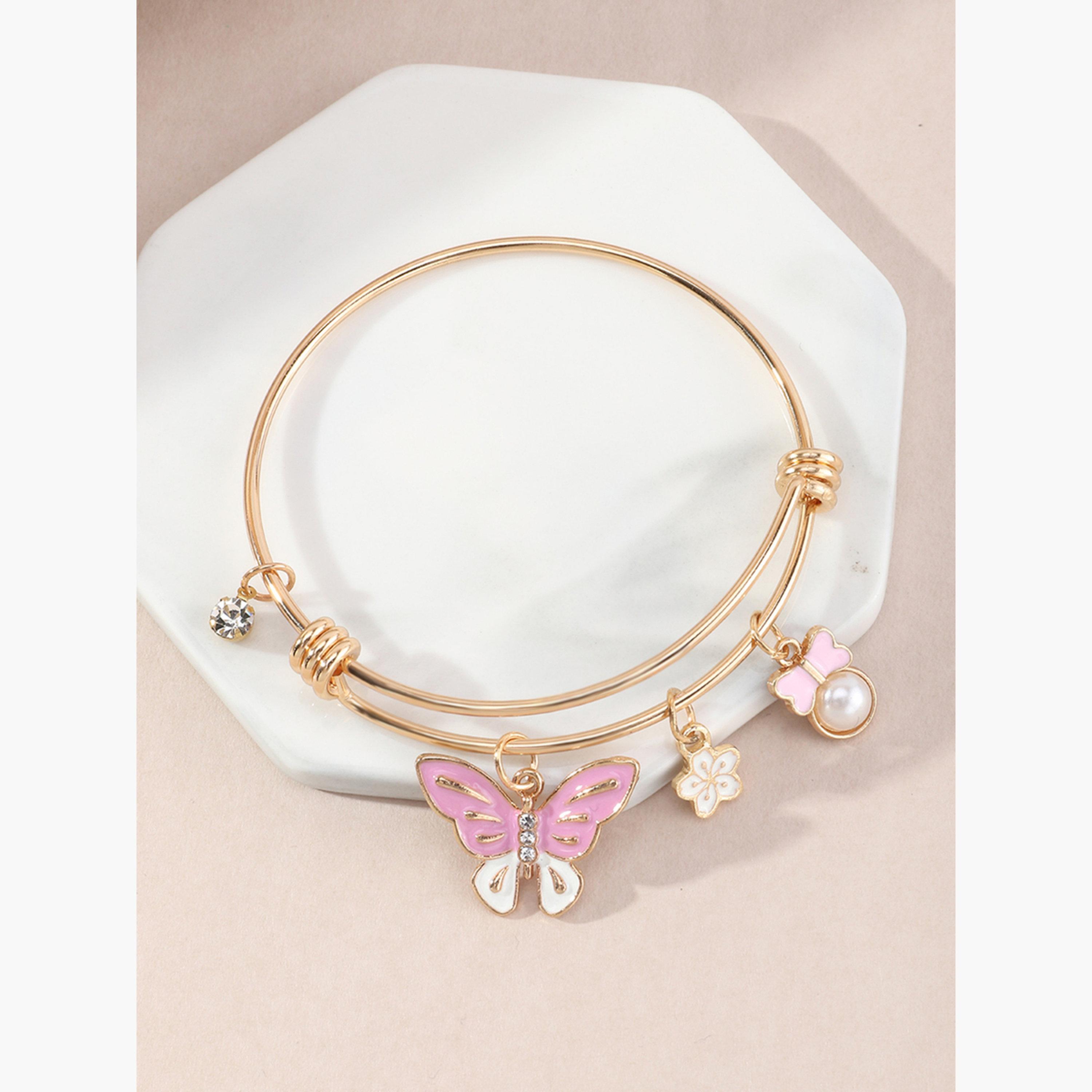 Take Two Butterfly Pendant Bracelet-women-watchesandjewellery-jewellery-banglesandbracelets-image-4