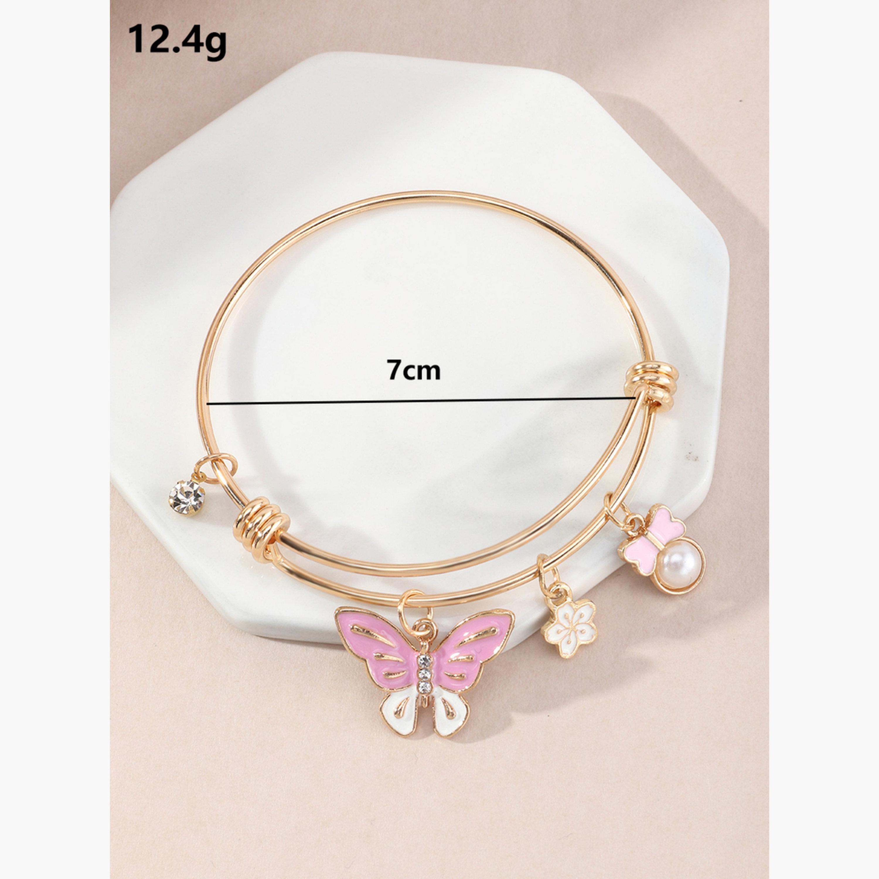 Take Two Butterfly Pendant Bracelet-women-watchesandjewellery-jewellery-banglesandbracelets-image-6