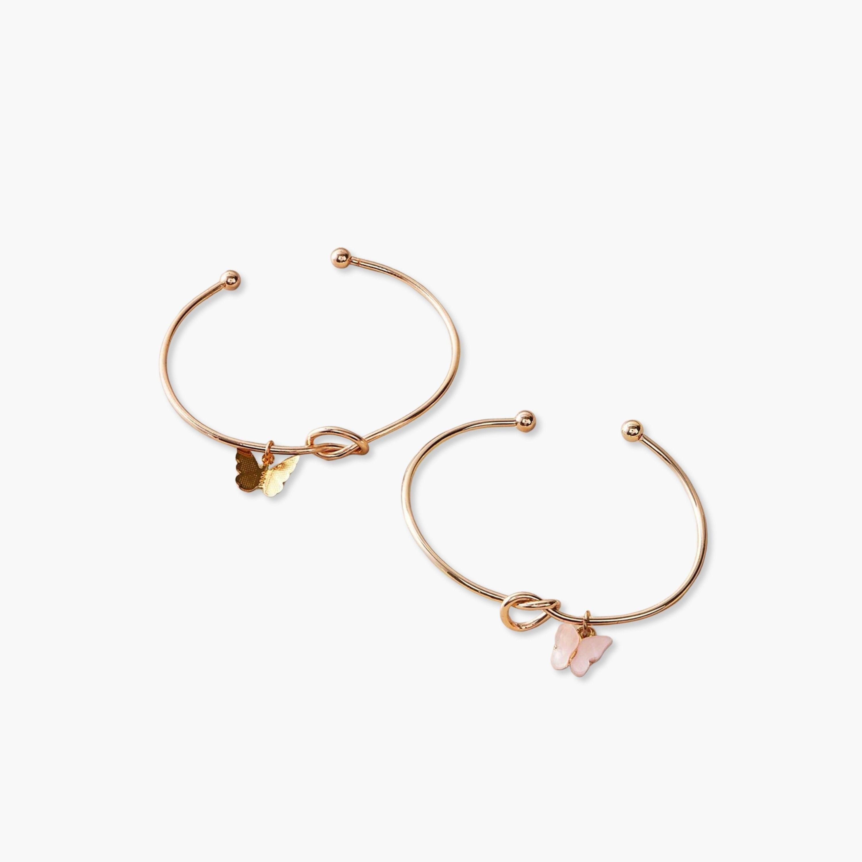 Take Two Set of 2 - Butterfly Decor Cuff Bracelets-women-watchesandjewellery-jewellery-banglesandbracelets-image-1