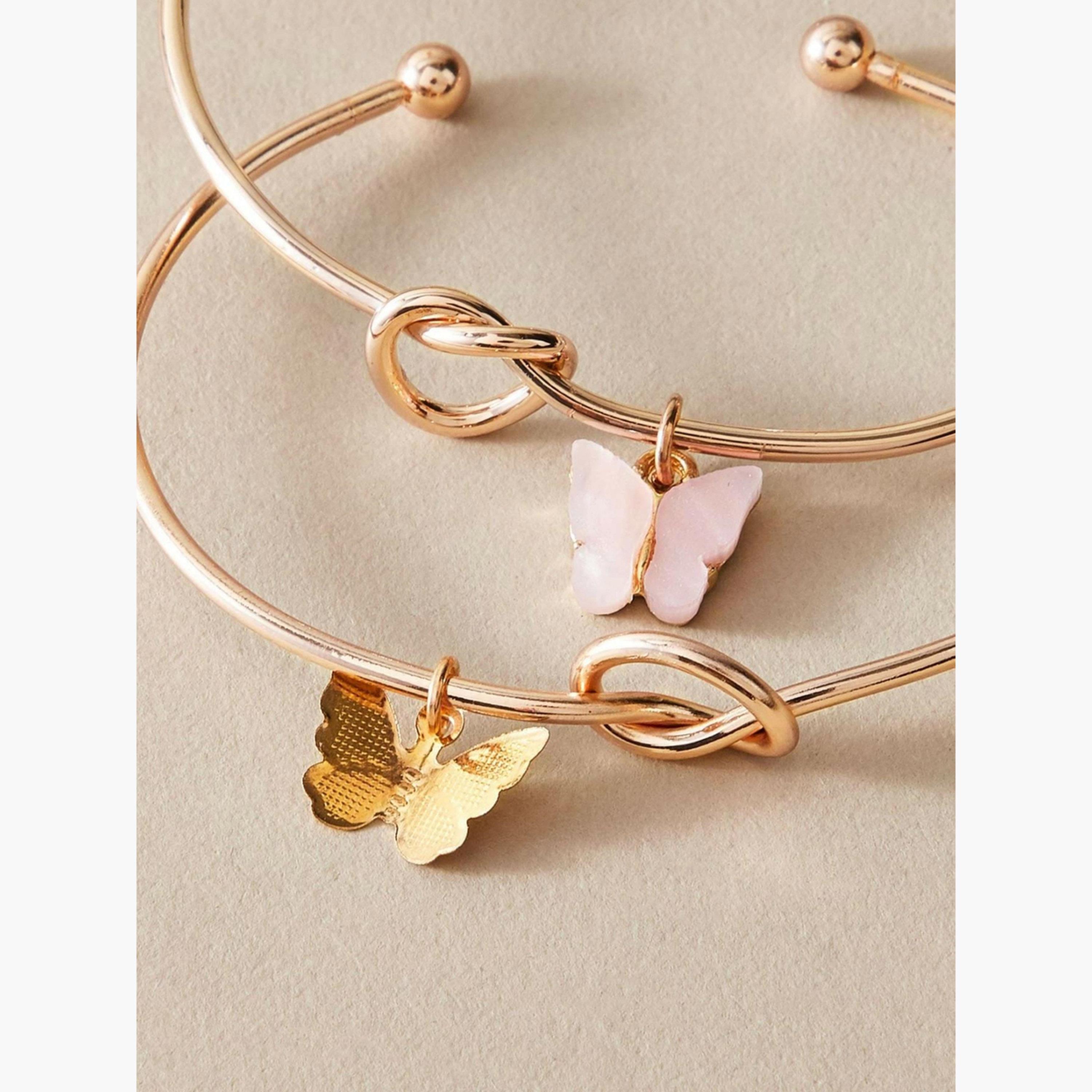 Take Two Set of 2 - Butterfly Decor Cuff Bracelets-women-watchesandjewellery-jewellery-banglesandbracelets-image-3