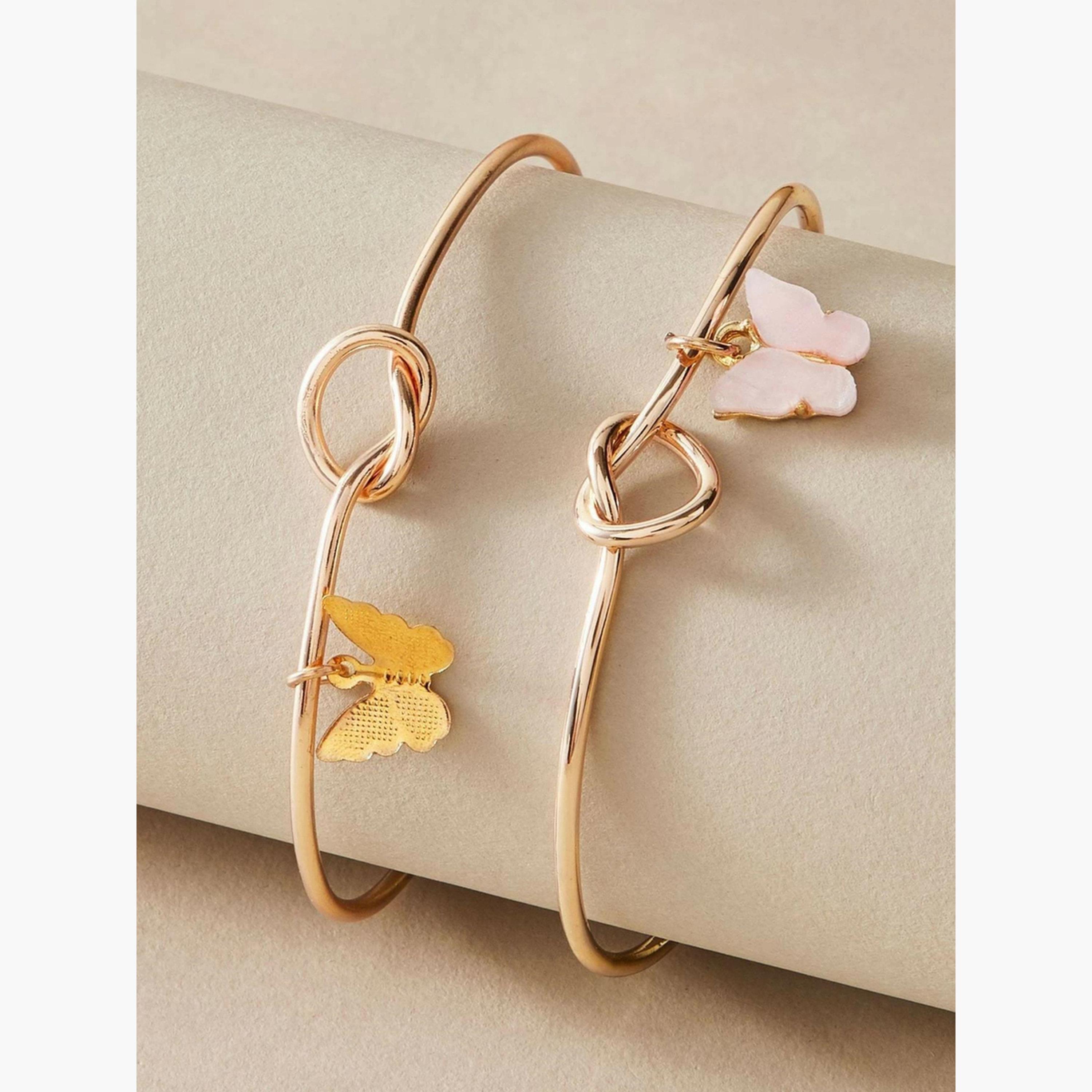 Take Two Set of 2 - Butterfly Decor Cuff Bracelets-women-watchesandjewellery-jewellery-banglesandbracelets-image-4