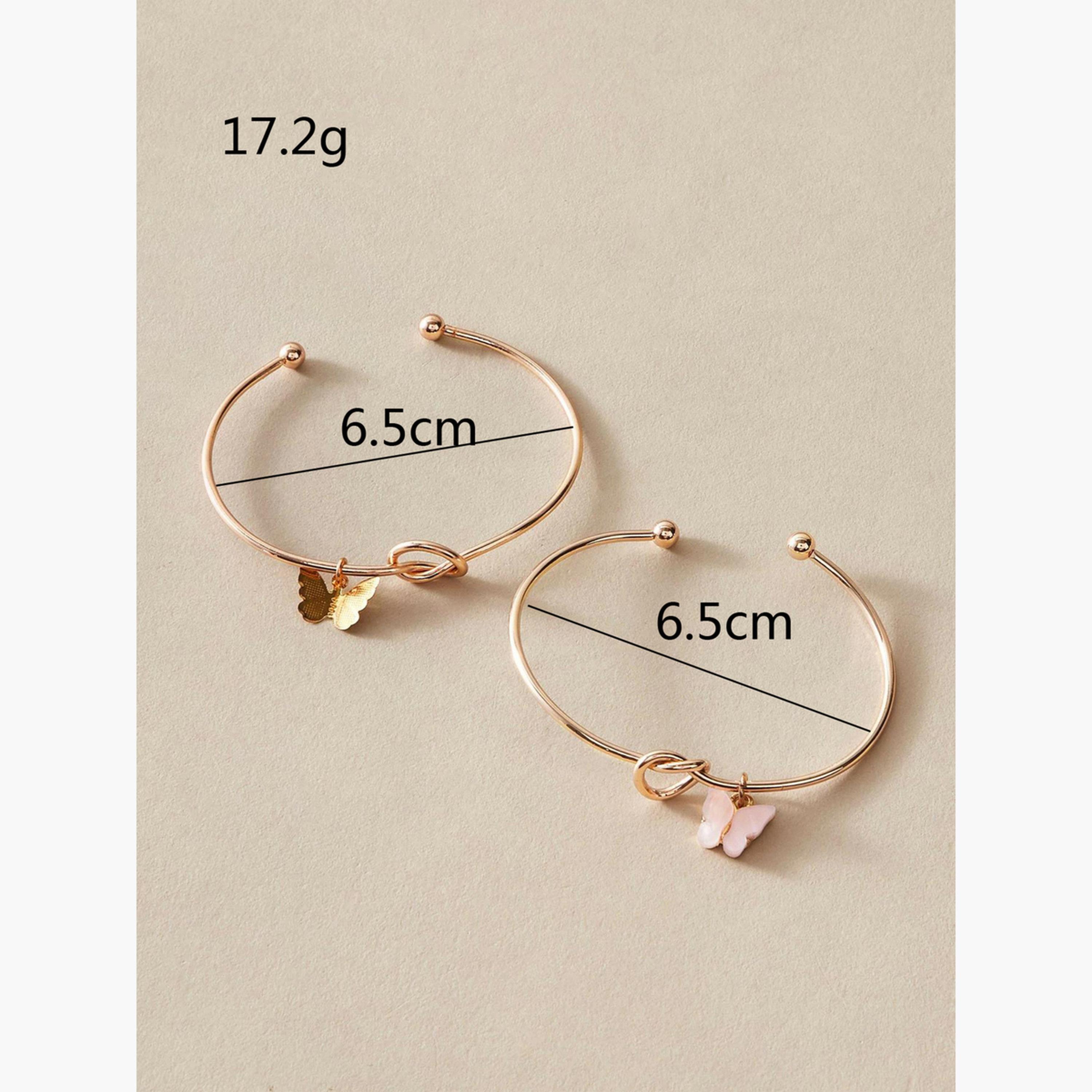 Take Two Set of 2 - Butterfly Decor Cuff Bracelets-women-watchesandjewellery-jewellery-banglesandbracelets-image-5