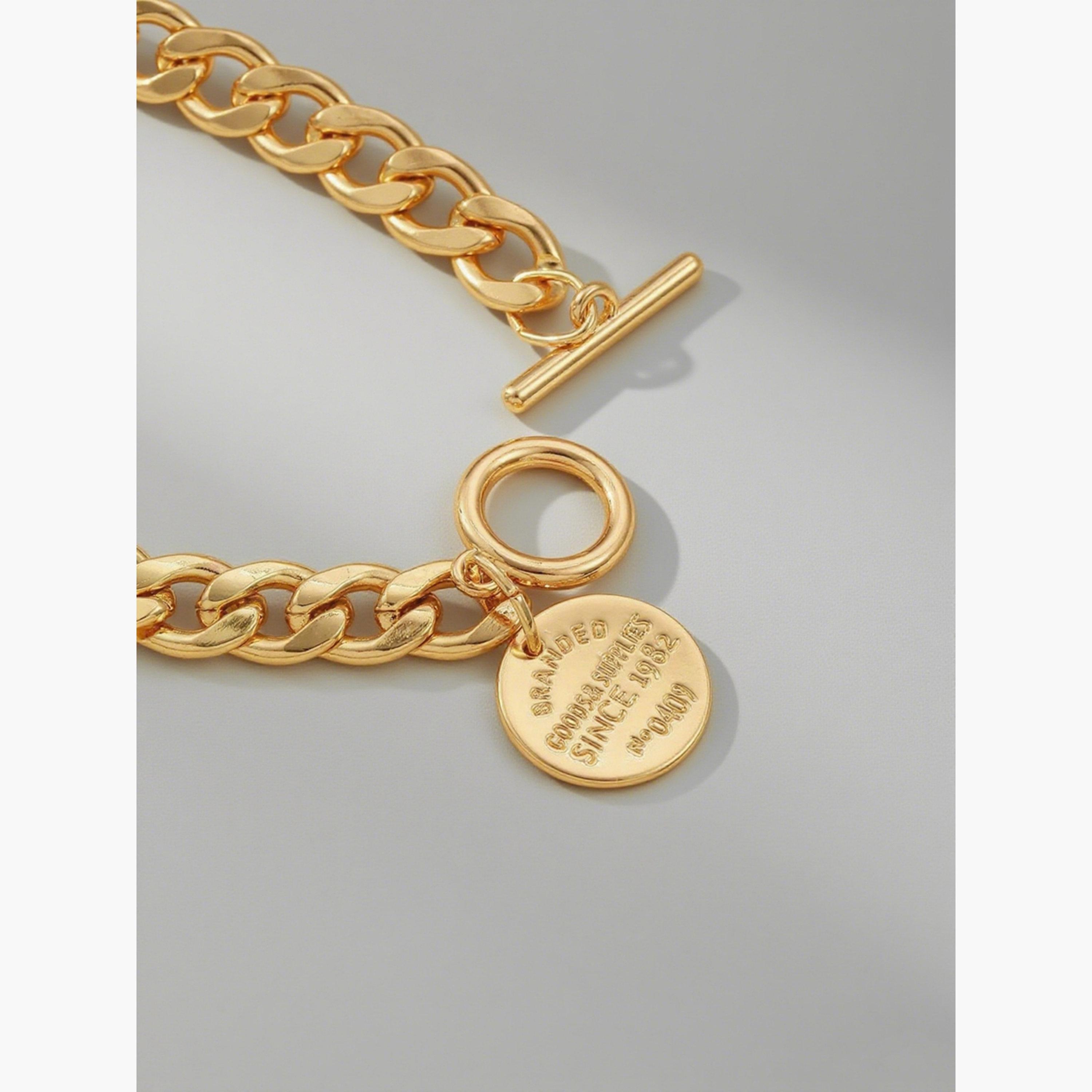 Take Two Chain Link Bracelet with Charm-women-watchesandjewellery-jewellery-banglesandbracelets-image-3
