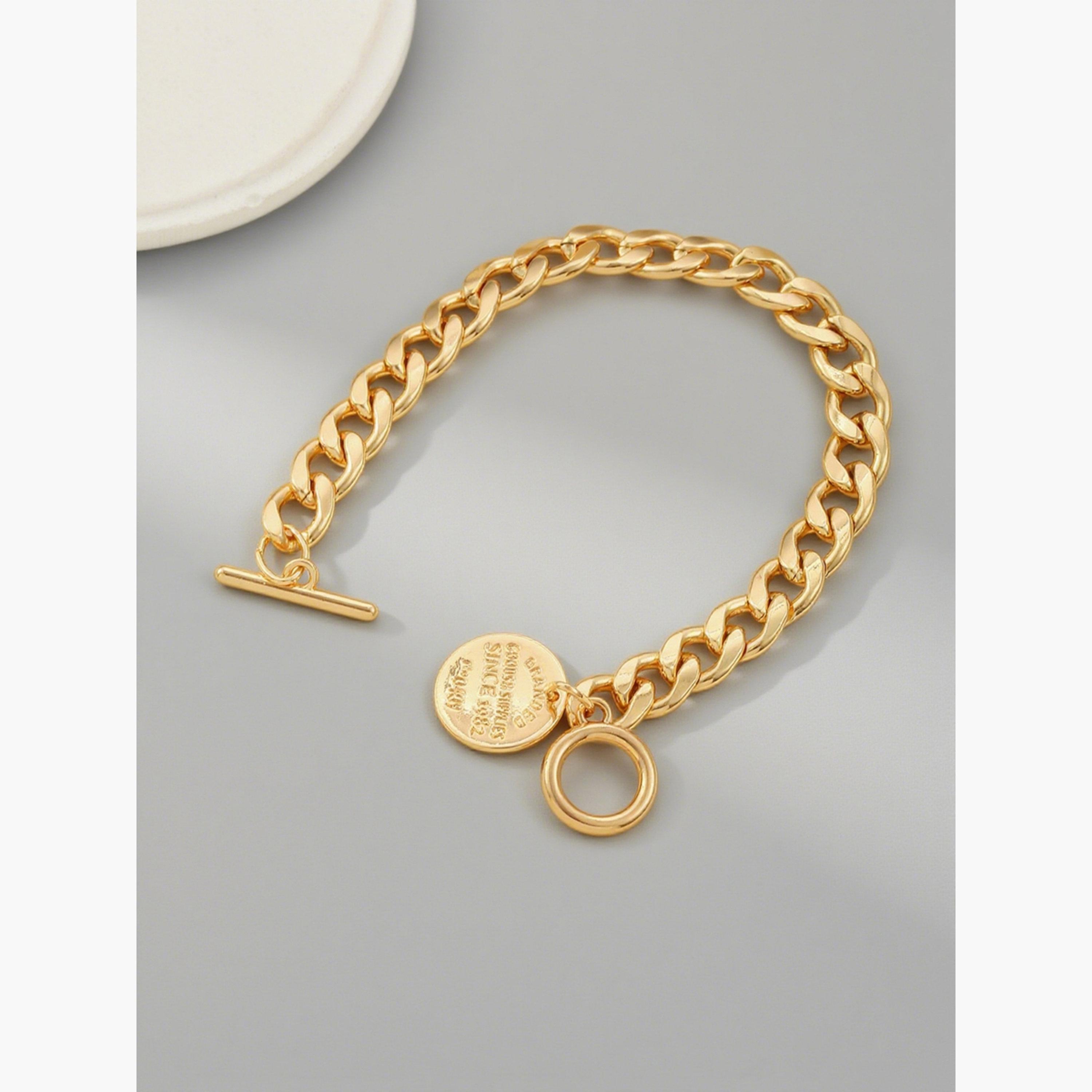 سوار يد سلسلة وصلات مع تعليقة-women-watchesandjewellery-jewellery-banglesandbracelets-image-4