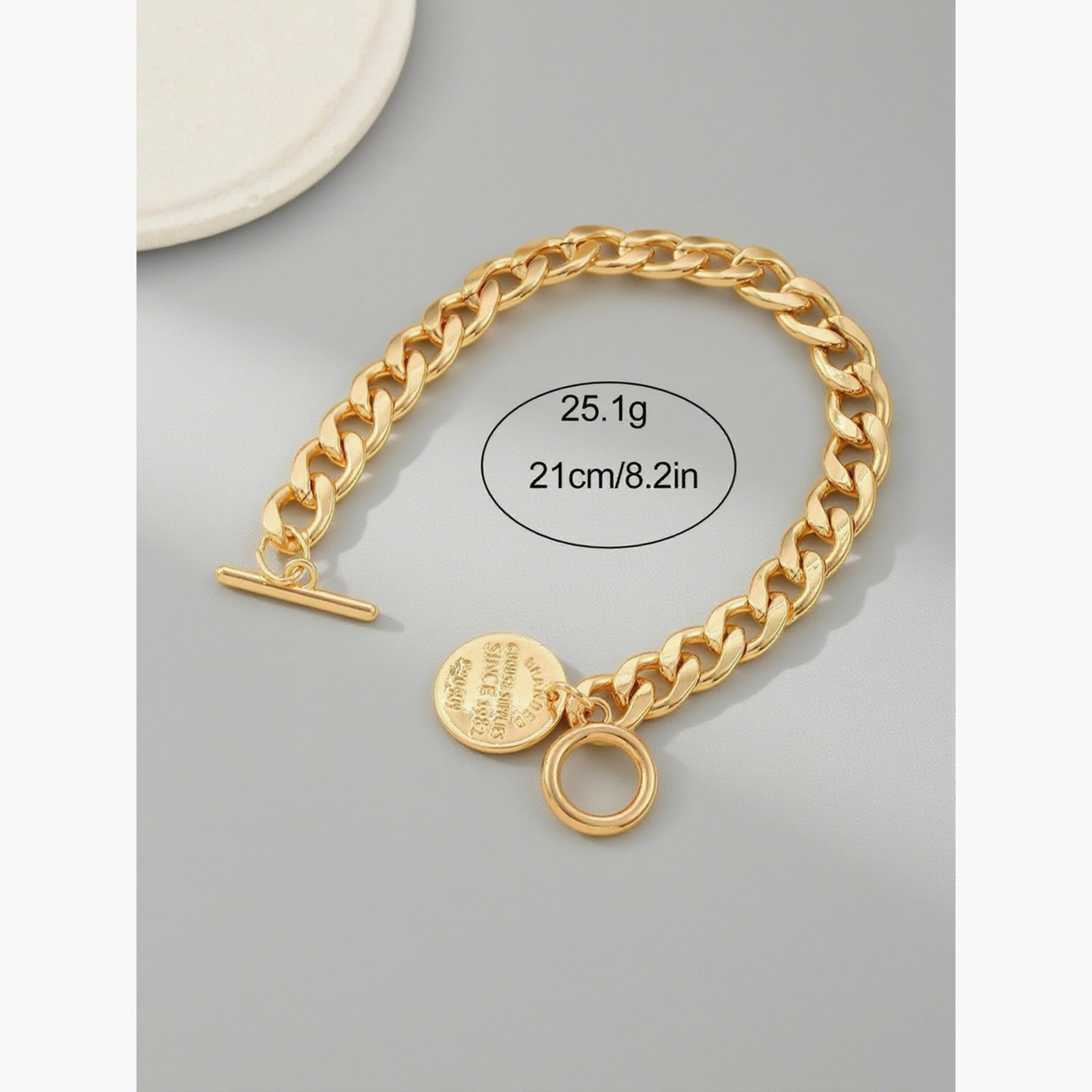 سوار يد سلسلة وصلات مع تعليقة-women-watchesandjewellery-jewellery-banglesandbracelets-image-5