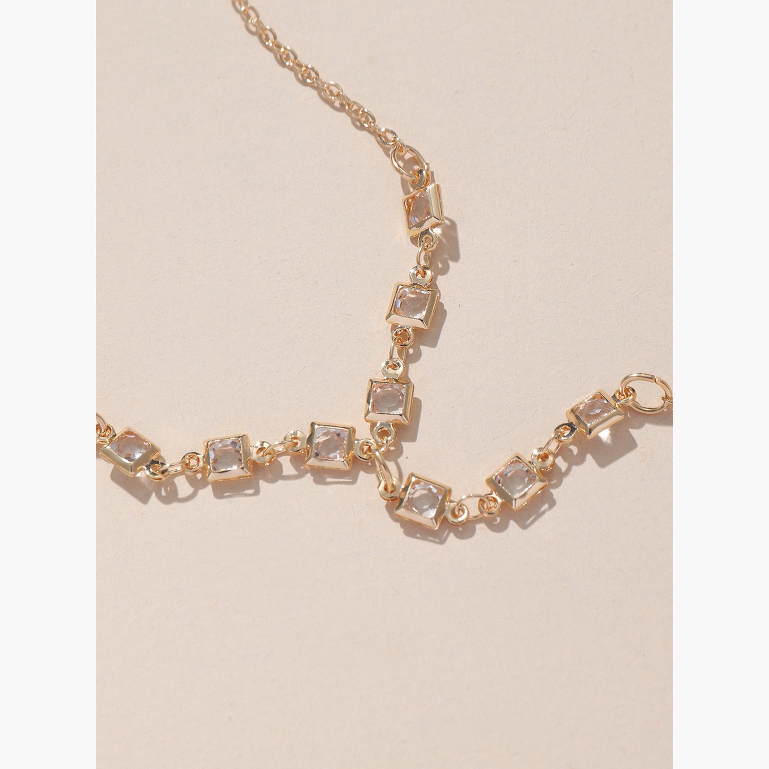 سوار يد سلسلة يد وخاتم مزين-women-watchesandjewellery-jewellery-banglesandbracelets-image-5