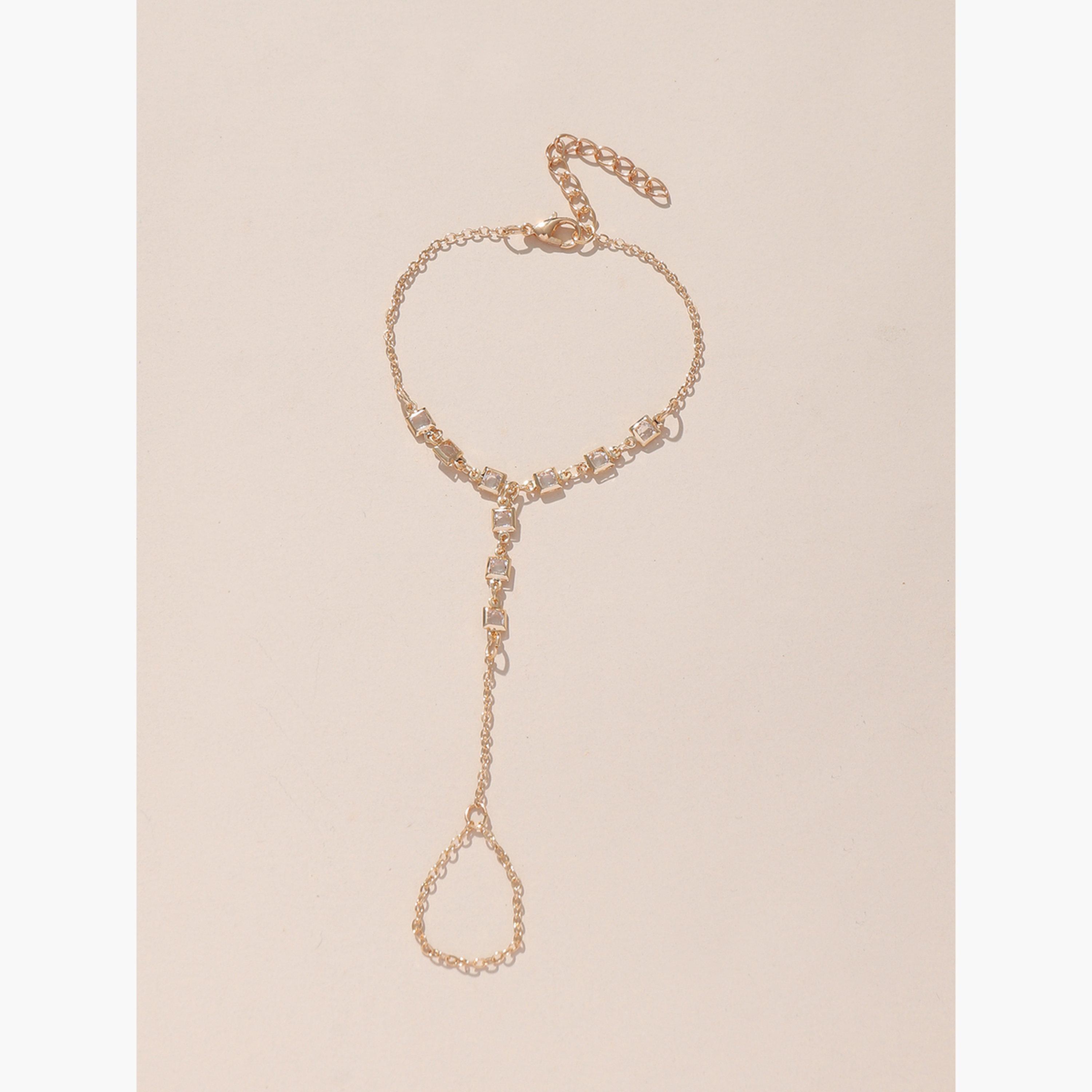 Take Two Embellished Hand Chain Ring Bracelet-women-watchesandjewellery-jewellery-banglesandbracelets-image-6