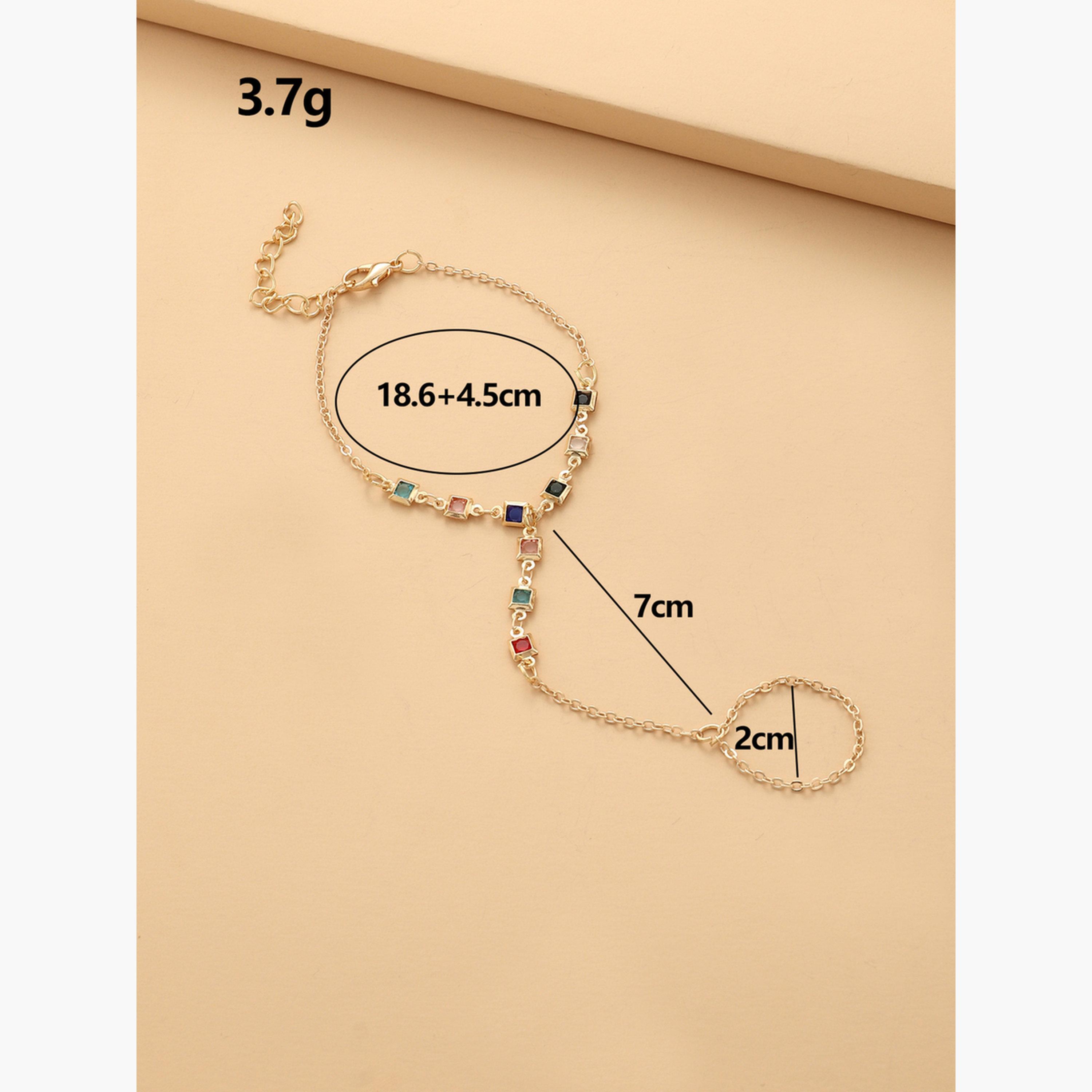 Take Two Multi-Stone Hand Chain Ring Bracelet-women-watchesandjewellery-jewellery-banglesandbracelets-image-6