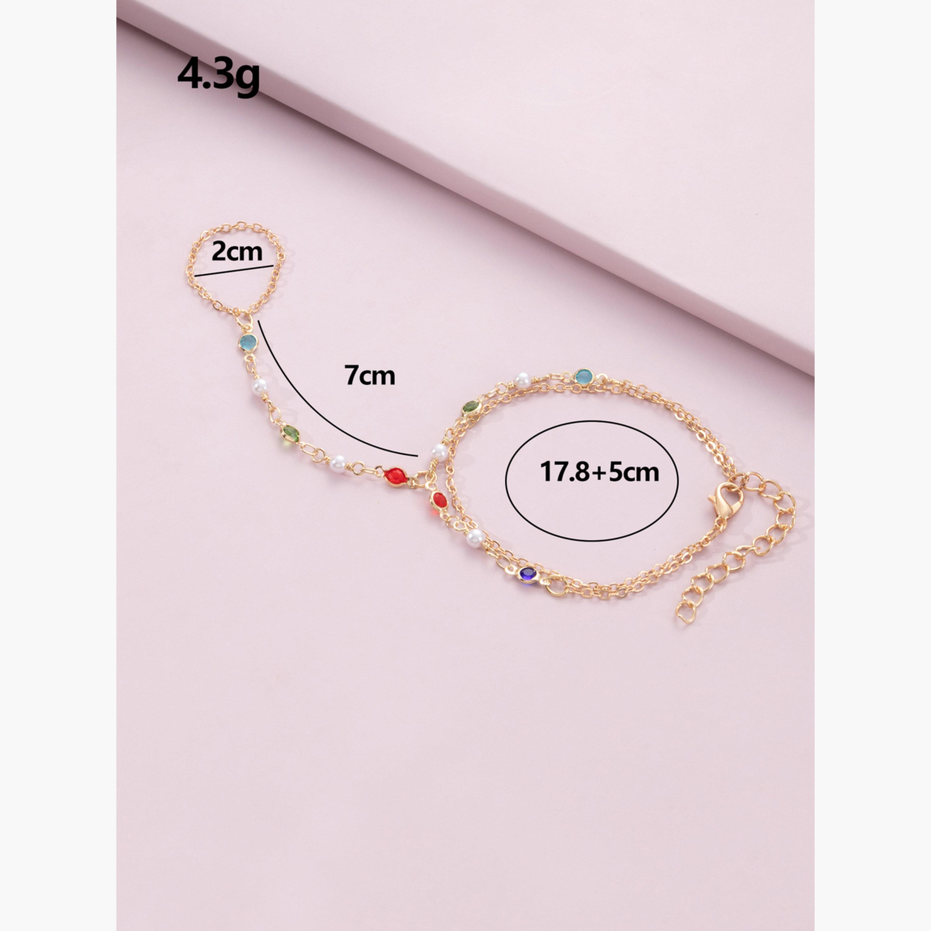 Take Two Multi-Stone Hand Chain Ring Bracelet-women-watchesandjewellery-jewellery-banglesandbracelets-image-6