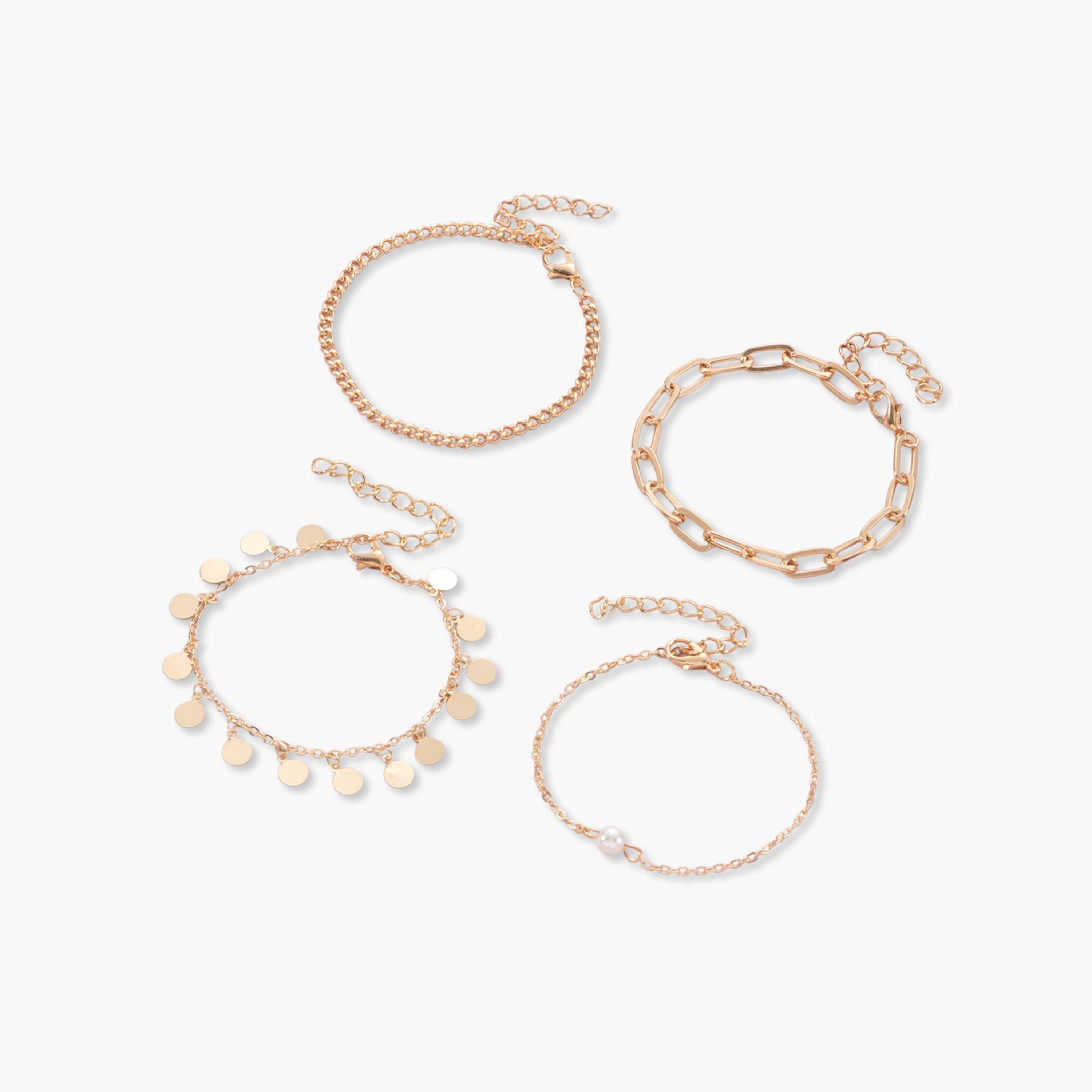 Take Two Set of 4 - Round Drop Bracelets-women-watchesandjewellery-jewellery-banglesandbracelets-image-1