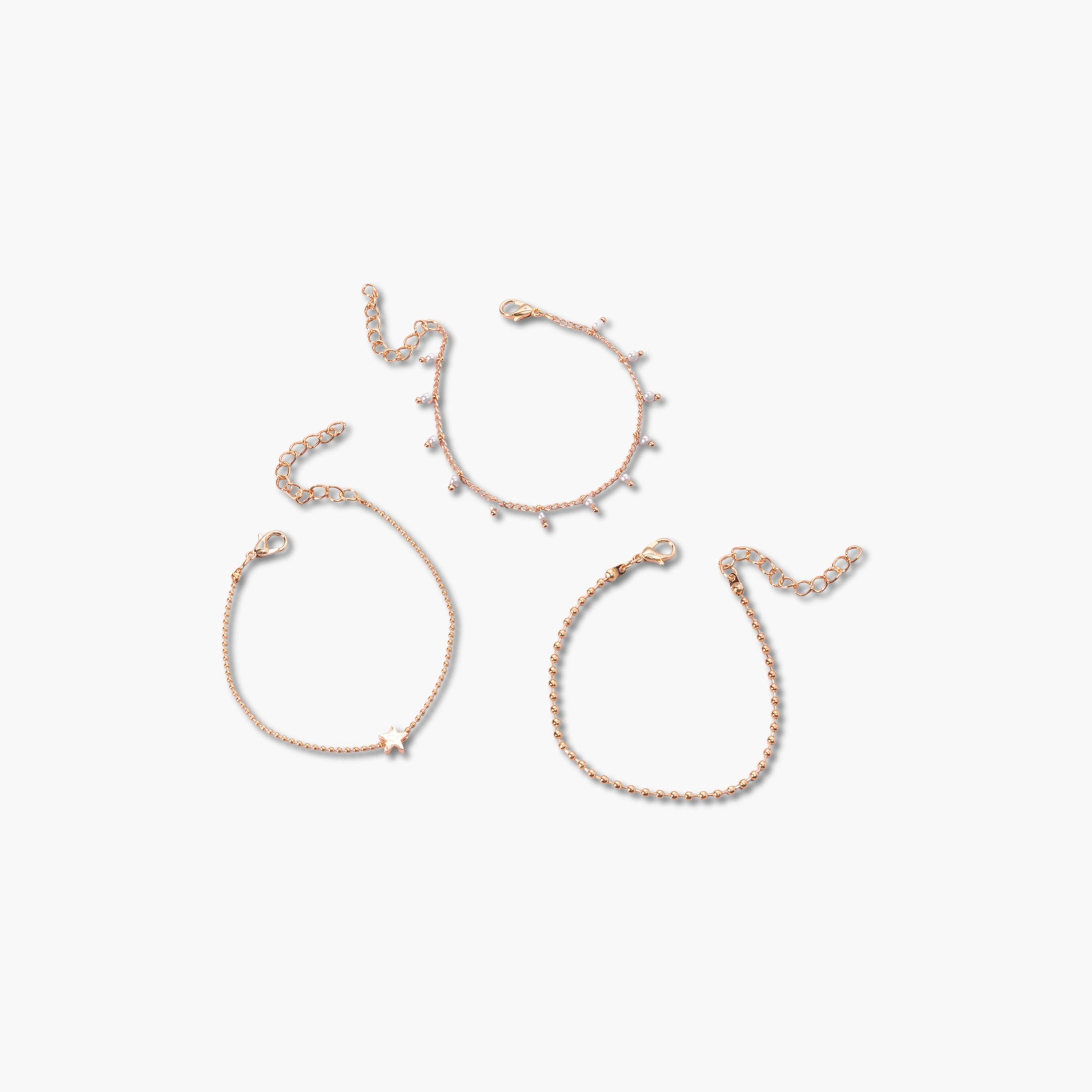 Take Two Set of 3 - Ball Chain Bracelets-women-watchesandjewellery-jewellery-banglesandbracelets-image-1
