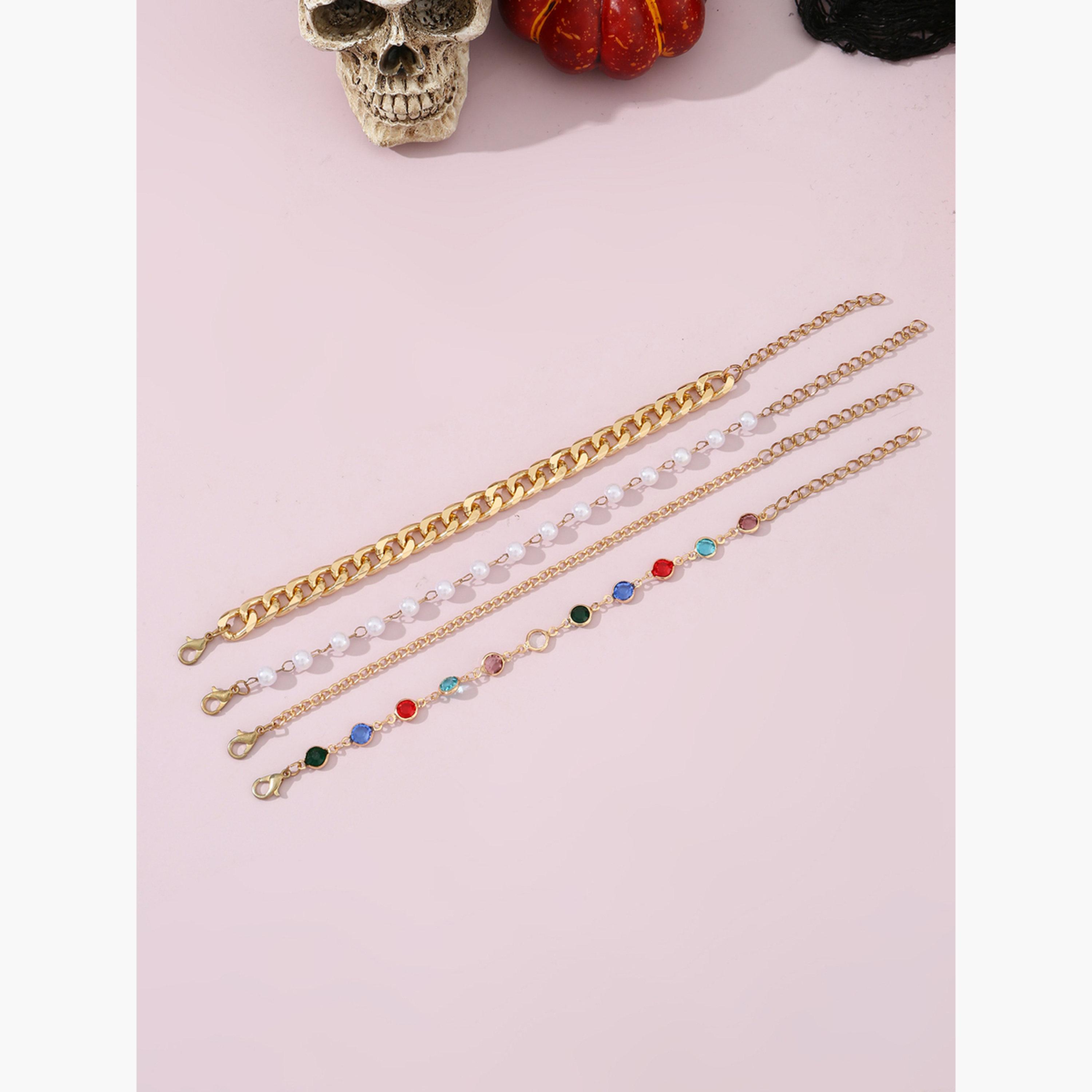 Take Two Set of 4 - Assorted Link Bracelets-women-watchesandjewellery-jewellery-banglesandbracelets-image-4