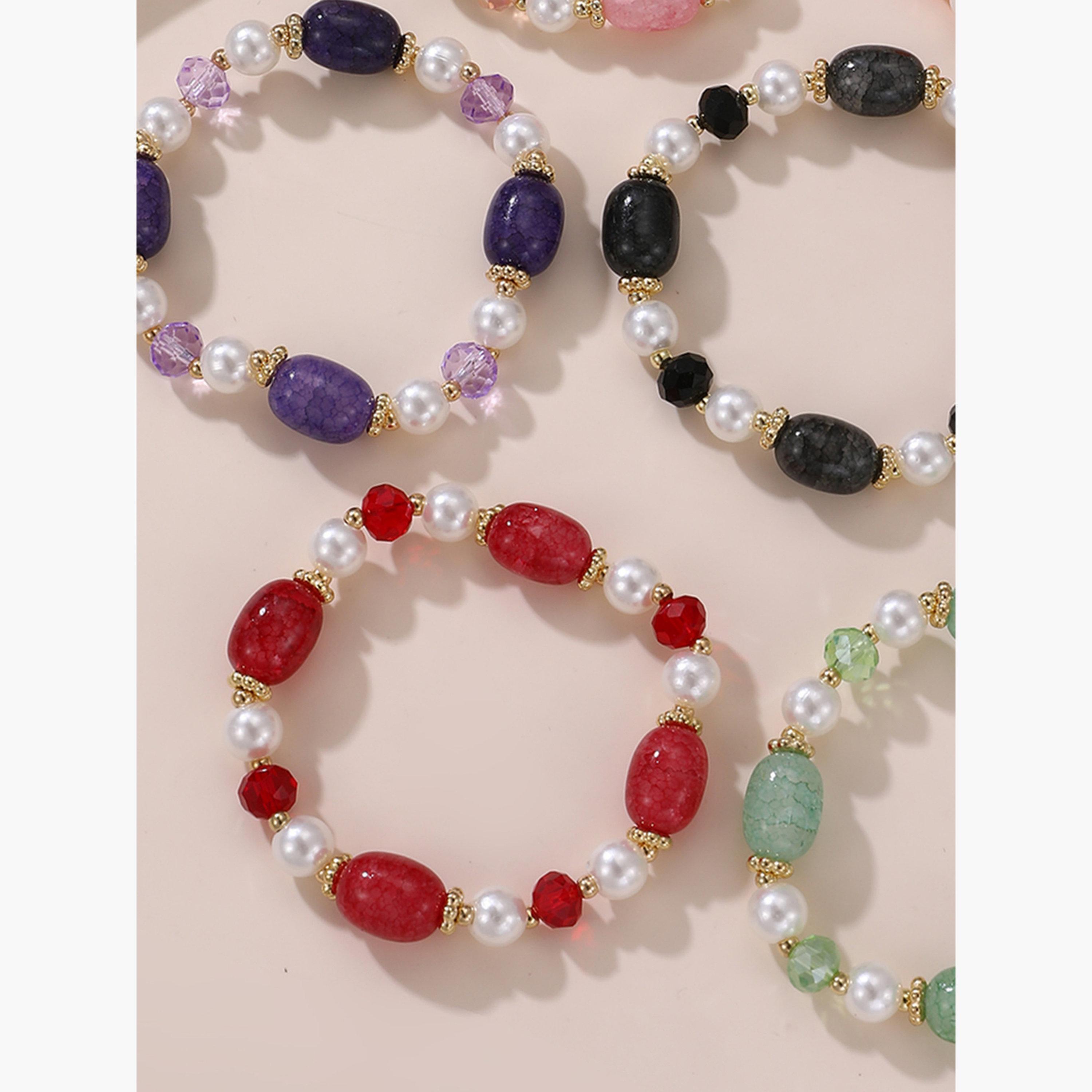 Take Two Set of 7 - Multi Beaded Bracelets-women-watchesandjewellery-jewellery-banglesandbracelets-image-4
