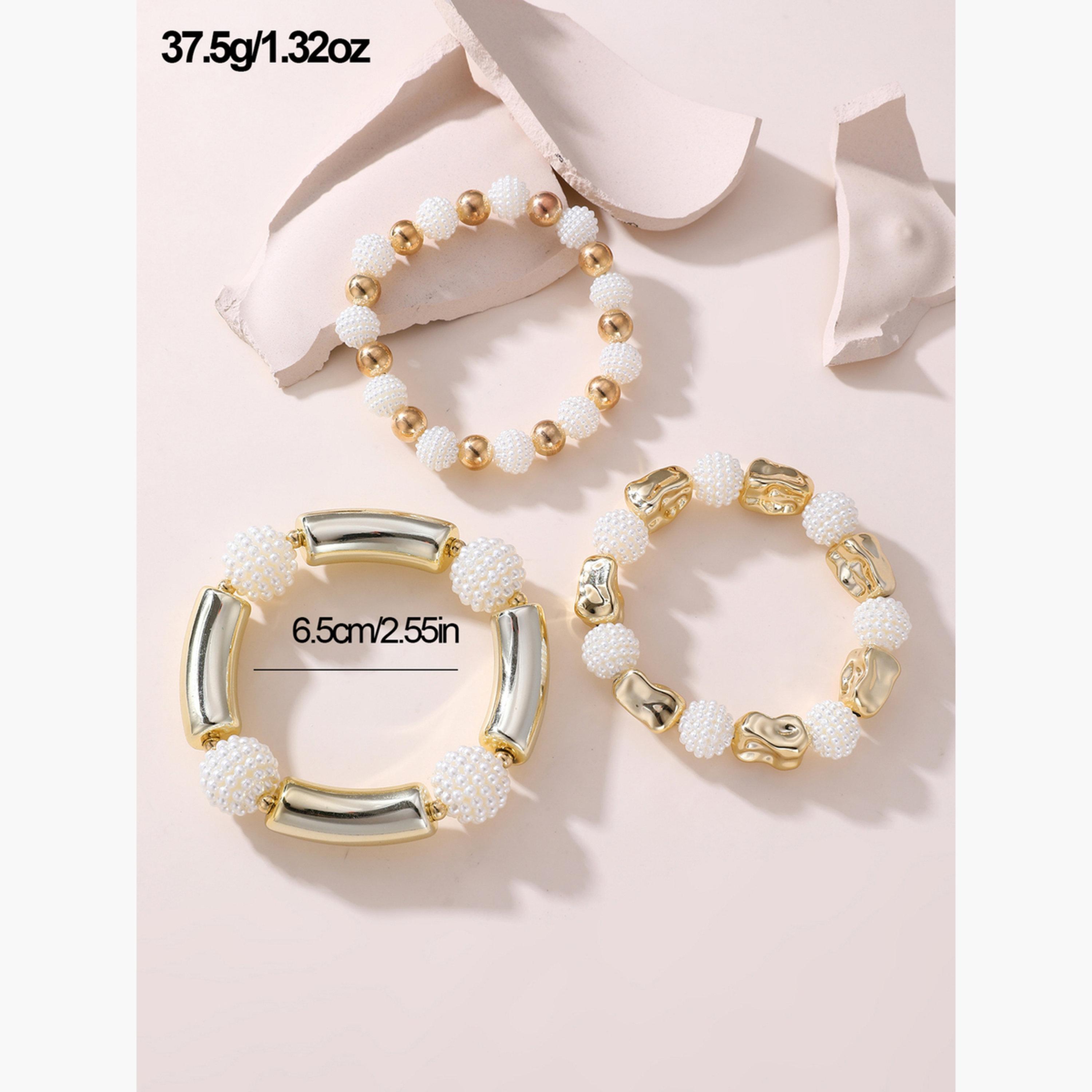 Take Two Set of 3 - Textured Beaded Bracelets-women-watchesandjewellery-jewellery-banglesandbracelets-image-6