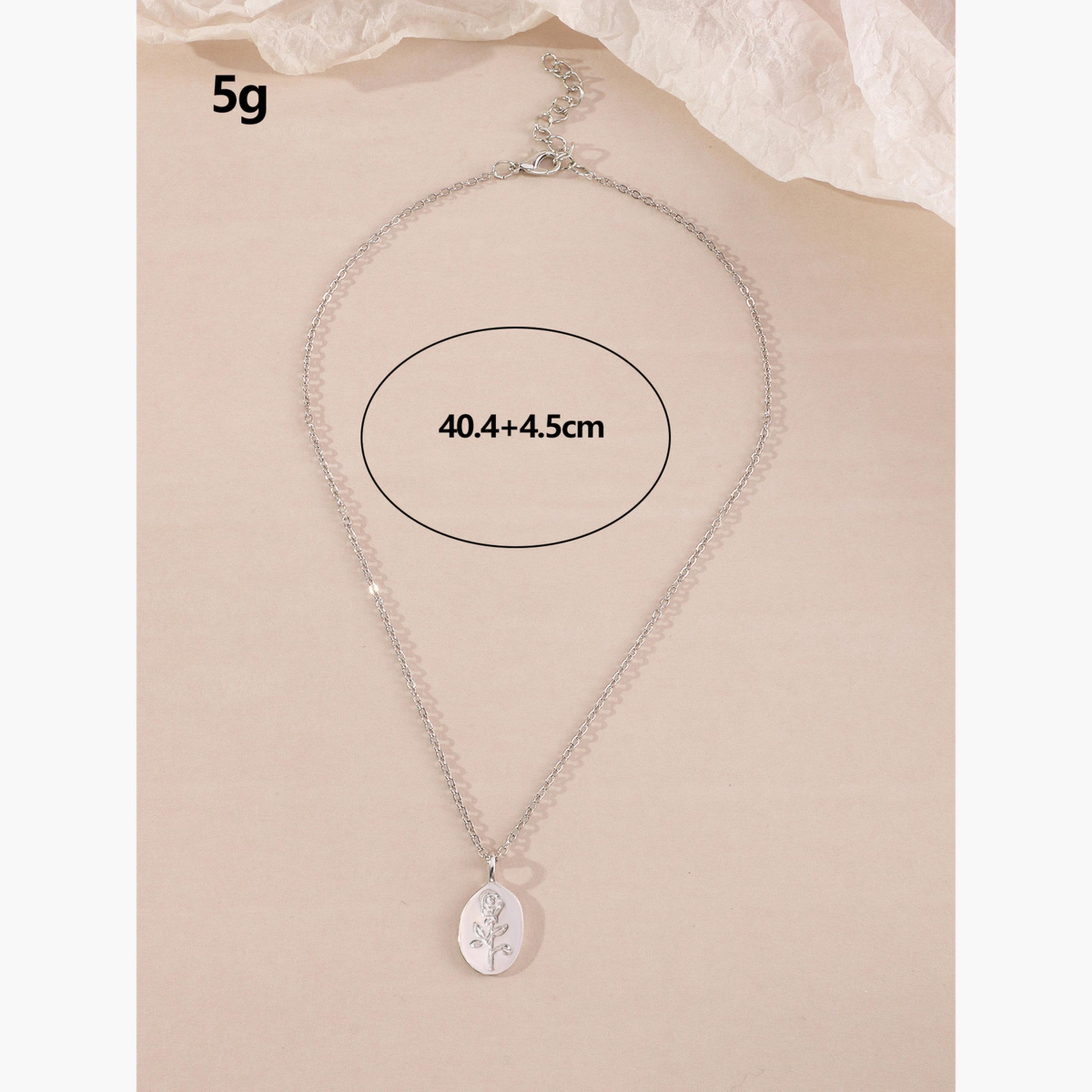 Take Two Rose Pendant Chain Necklace-women-watchesandjewellery-jewellery-necklacesandpendants-image-6