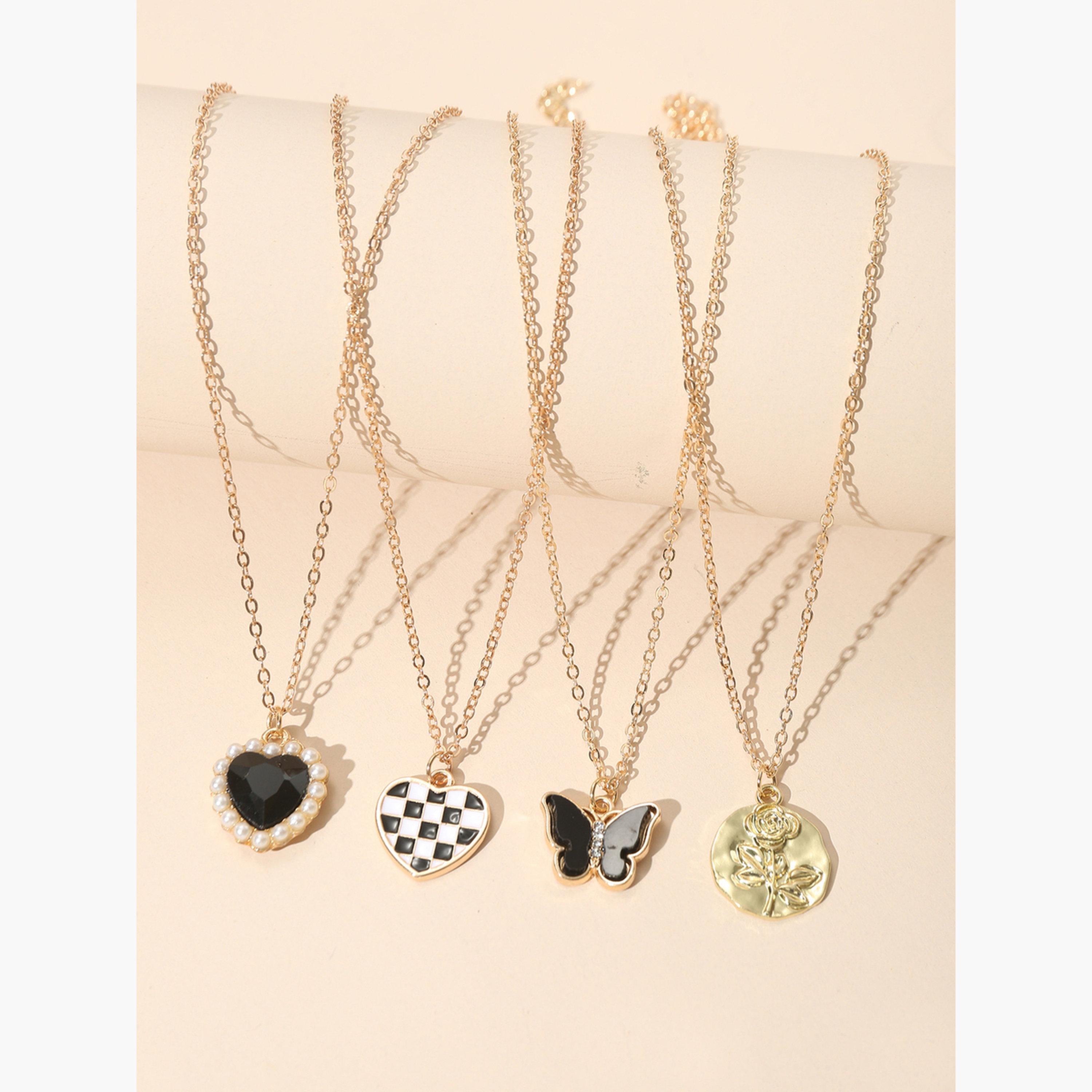 مجموعة من 4 اعقاد كاجوال-women-watchesandjewellery-jewellery-necklacesandpendants-image-2