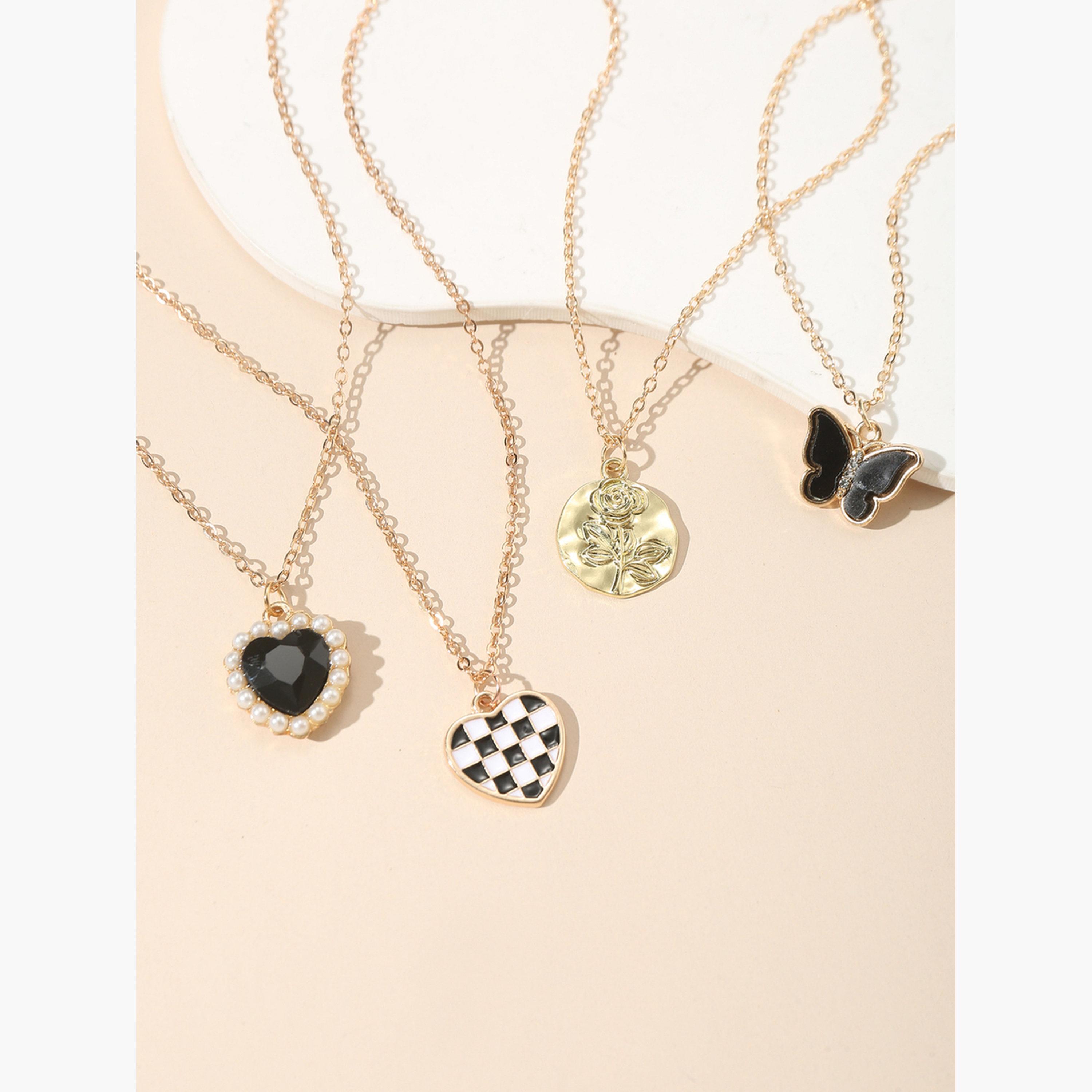 مجموعة من 4 اعقاد كاجوال-women-watchesandjewellery-jewellery-necklacesandpendants-image-3
