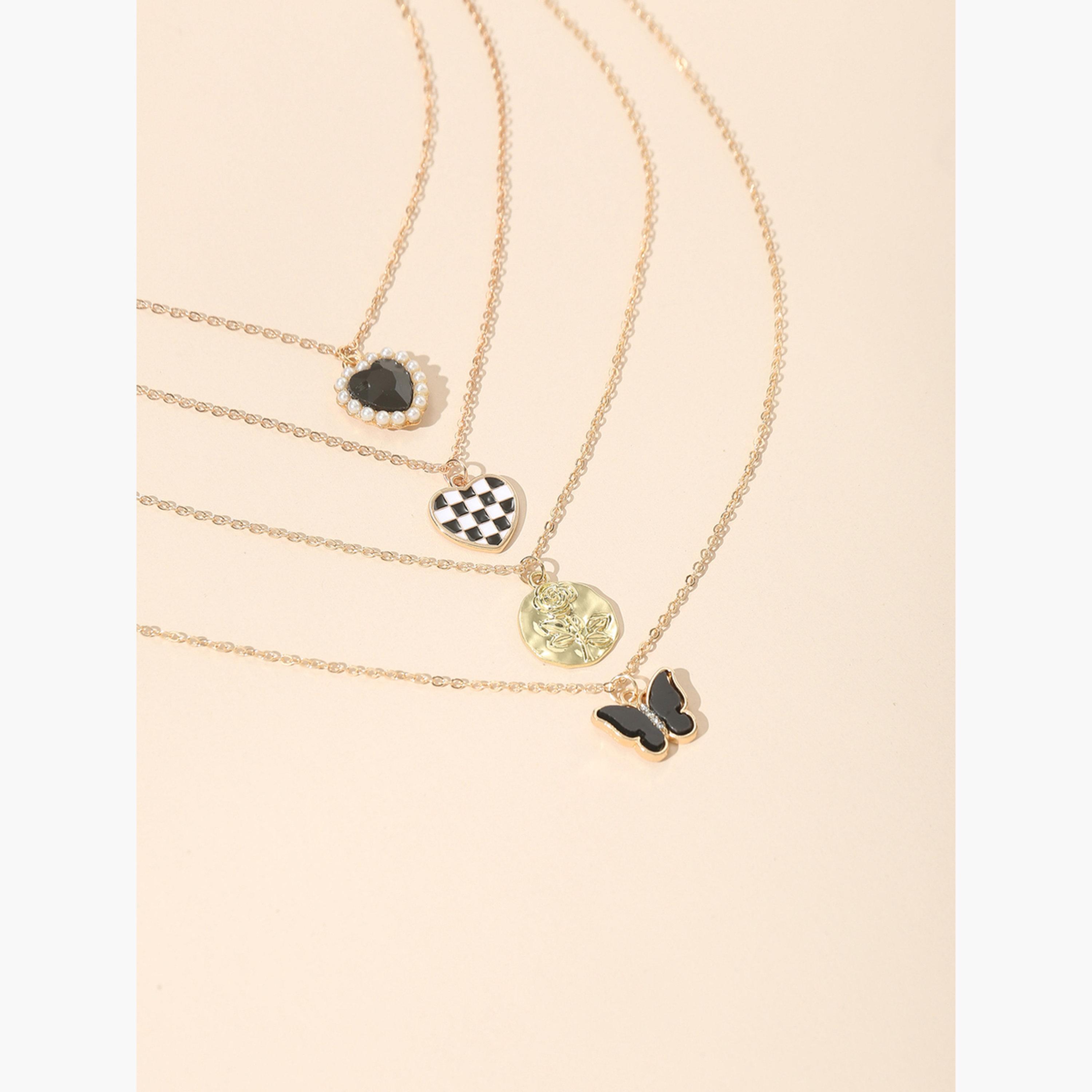 Take Two Set of 4 - Heart Pendant Necklaces-women-watchesandjewellery-jewellery-necklacesandpendants-image-4