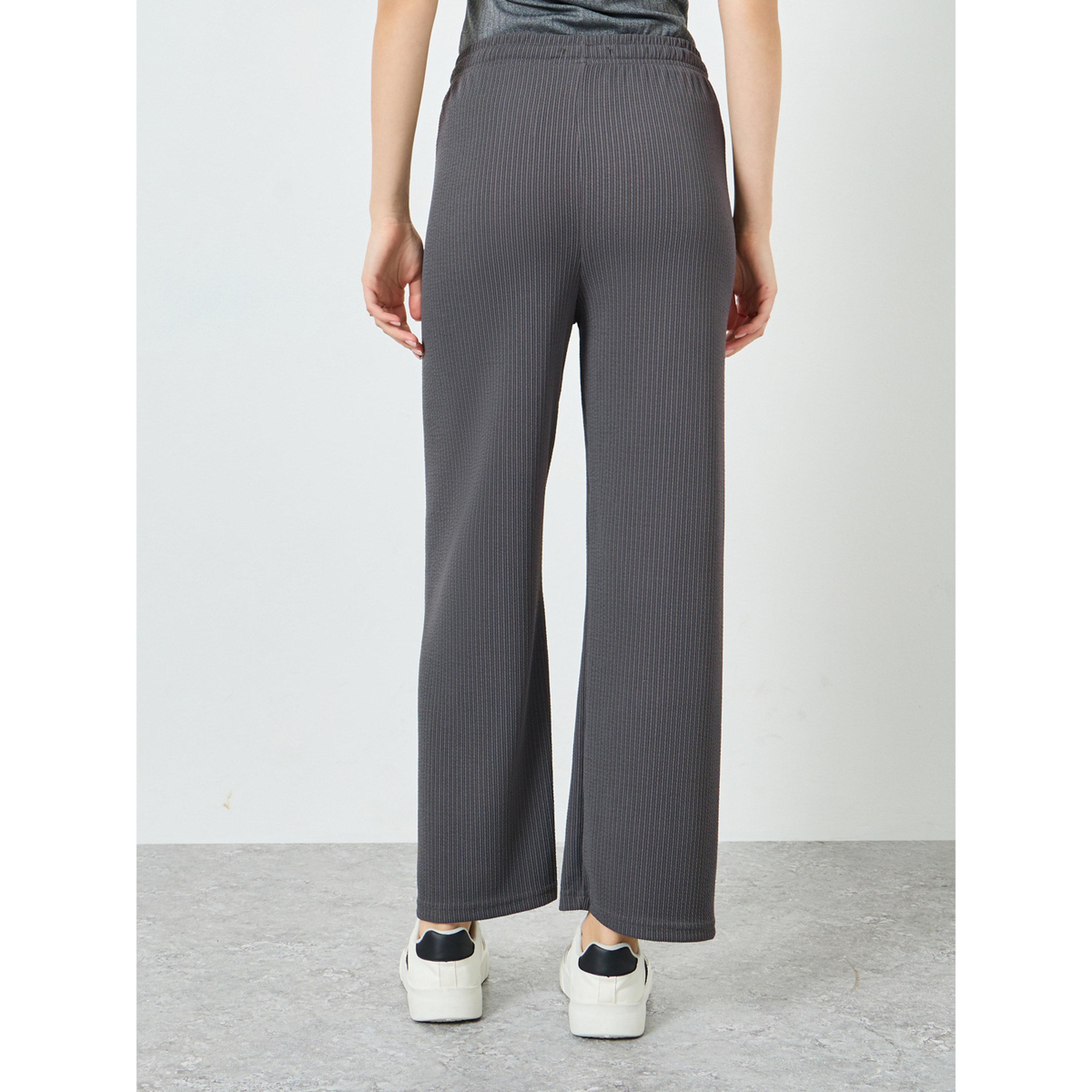 بنطال جوغر محبوك بأرجل واسعة رمادي-women-clothing-bottoms-joggers-image-4