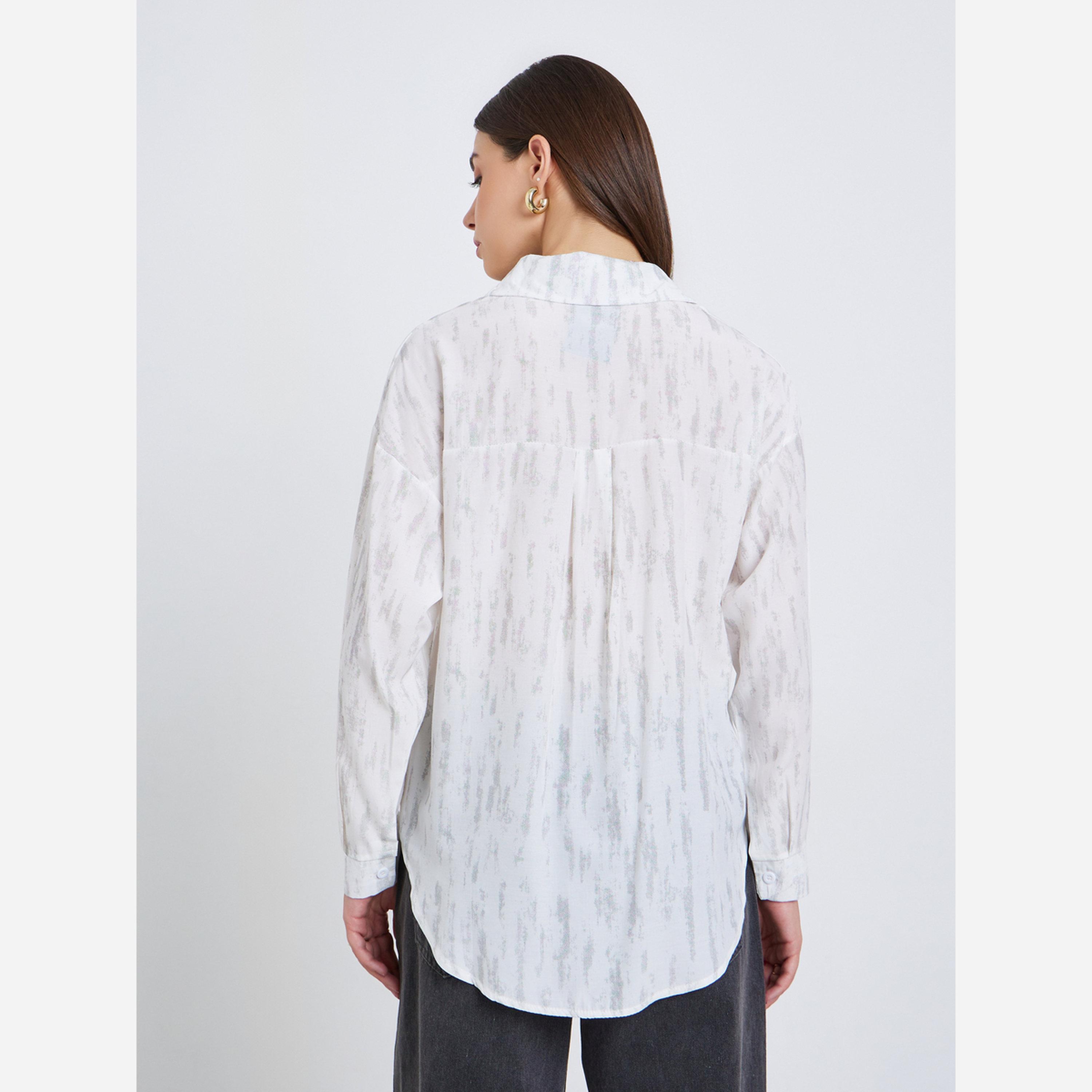 ستايلي - قميص كاجوال أكمام طويلة لون متدرج-women-clothing-shirtsandblouses-shirts-image-4