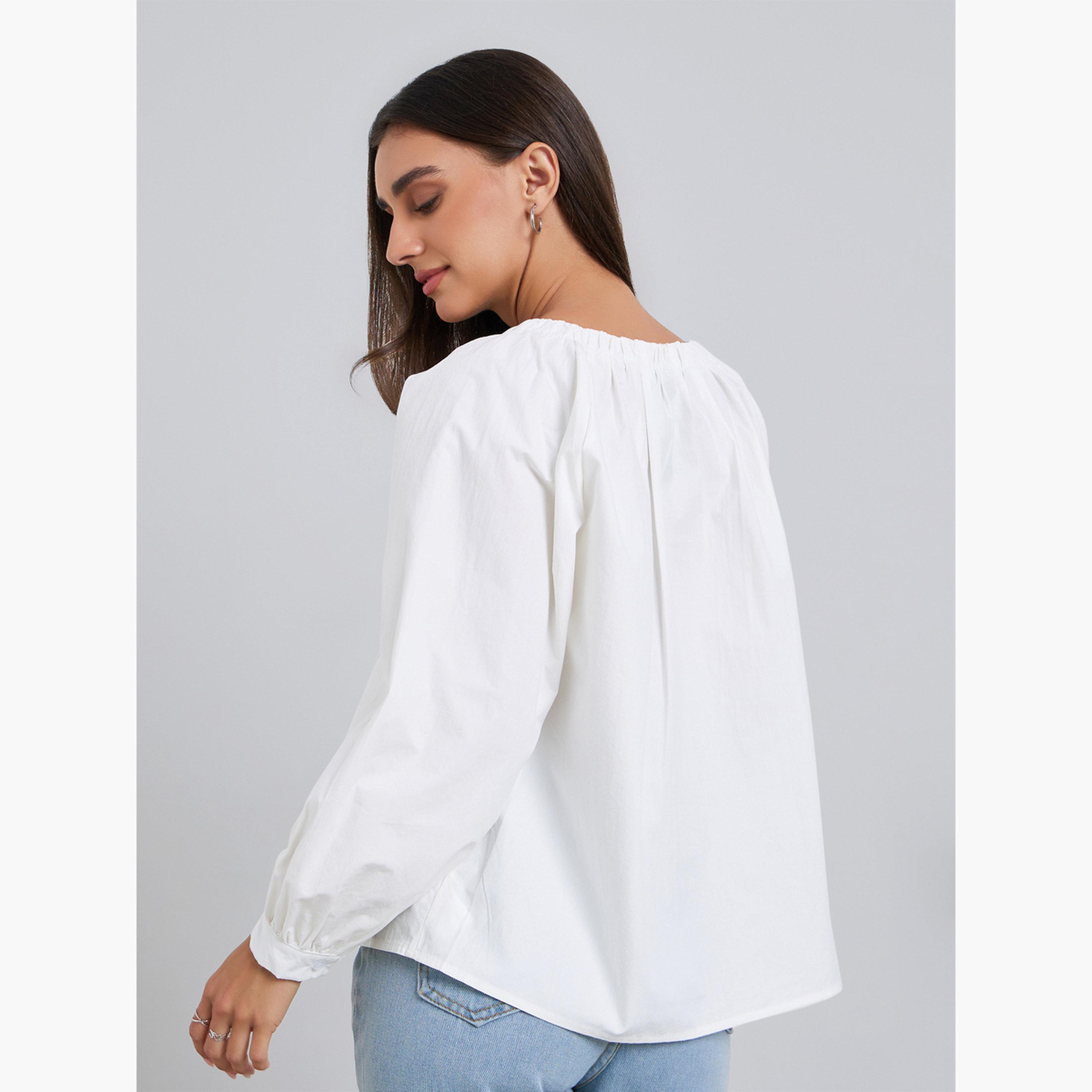 بلوزة برباط وأكمام طويلة-women-clothing-shirtsandblouses-blouses-image-5