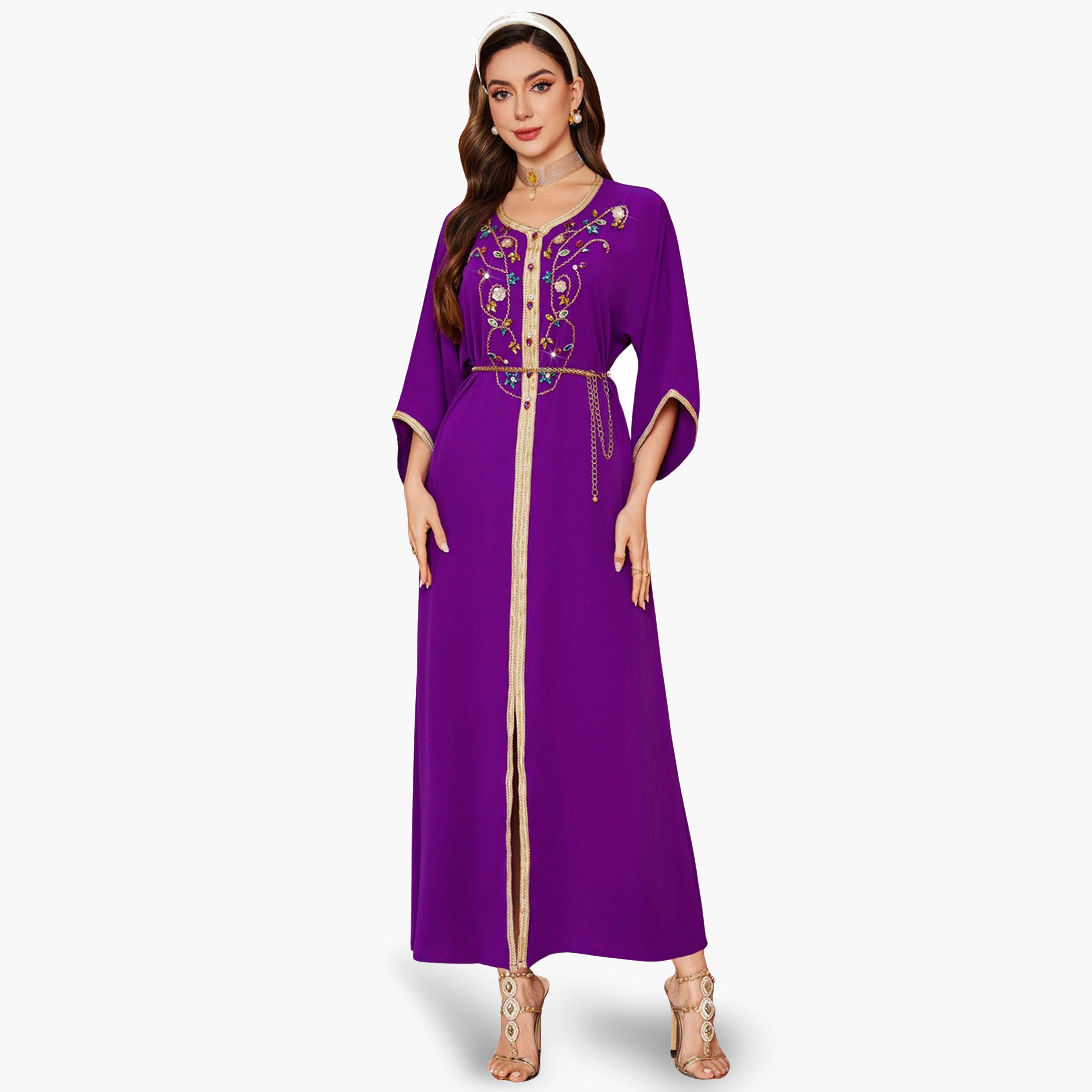 جلابية مزينة بالفصوص-women-arabicclothing-jalabiyas-image-1