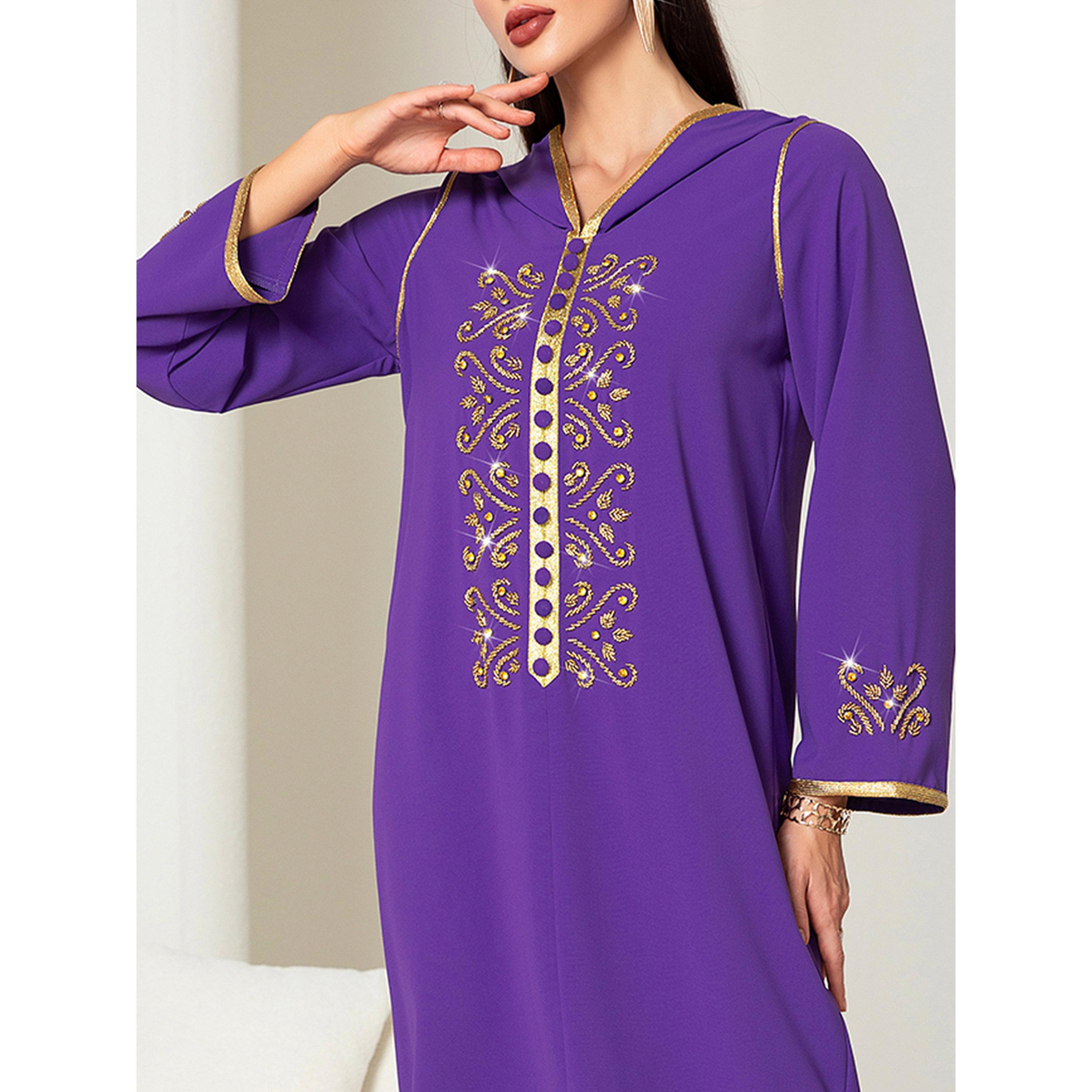 جلابية بقلنسوة ومنمقة بحجر الراين-women-arabicclothing-jalabiyas-image-2