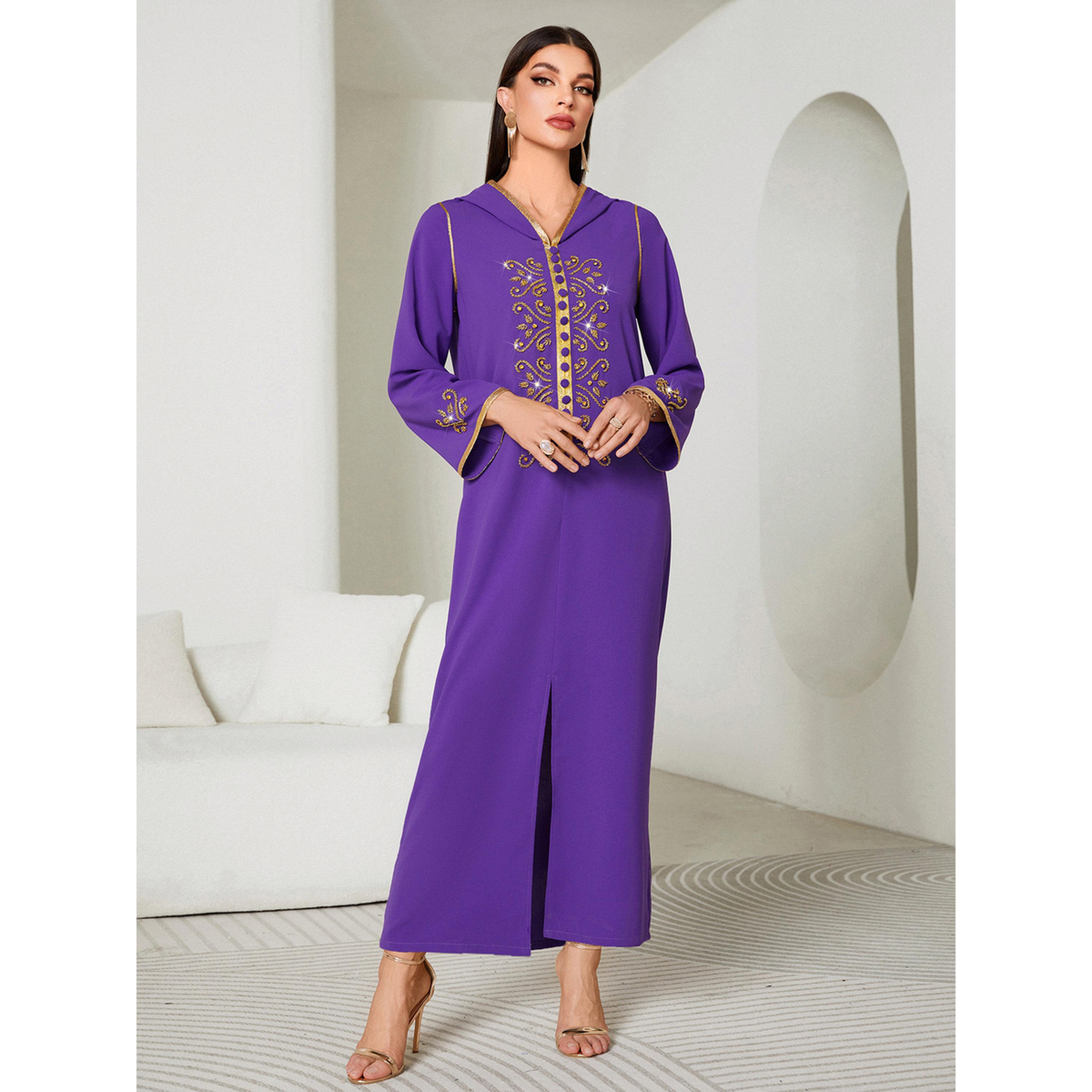 جلابية بقلنسوة ومنمقة بحجر الراين-women-arabicclothing-jalabiyas-image-4