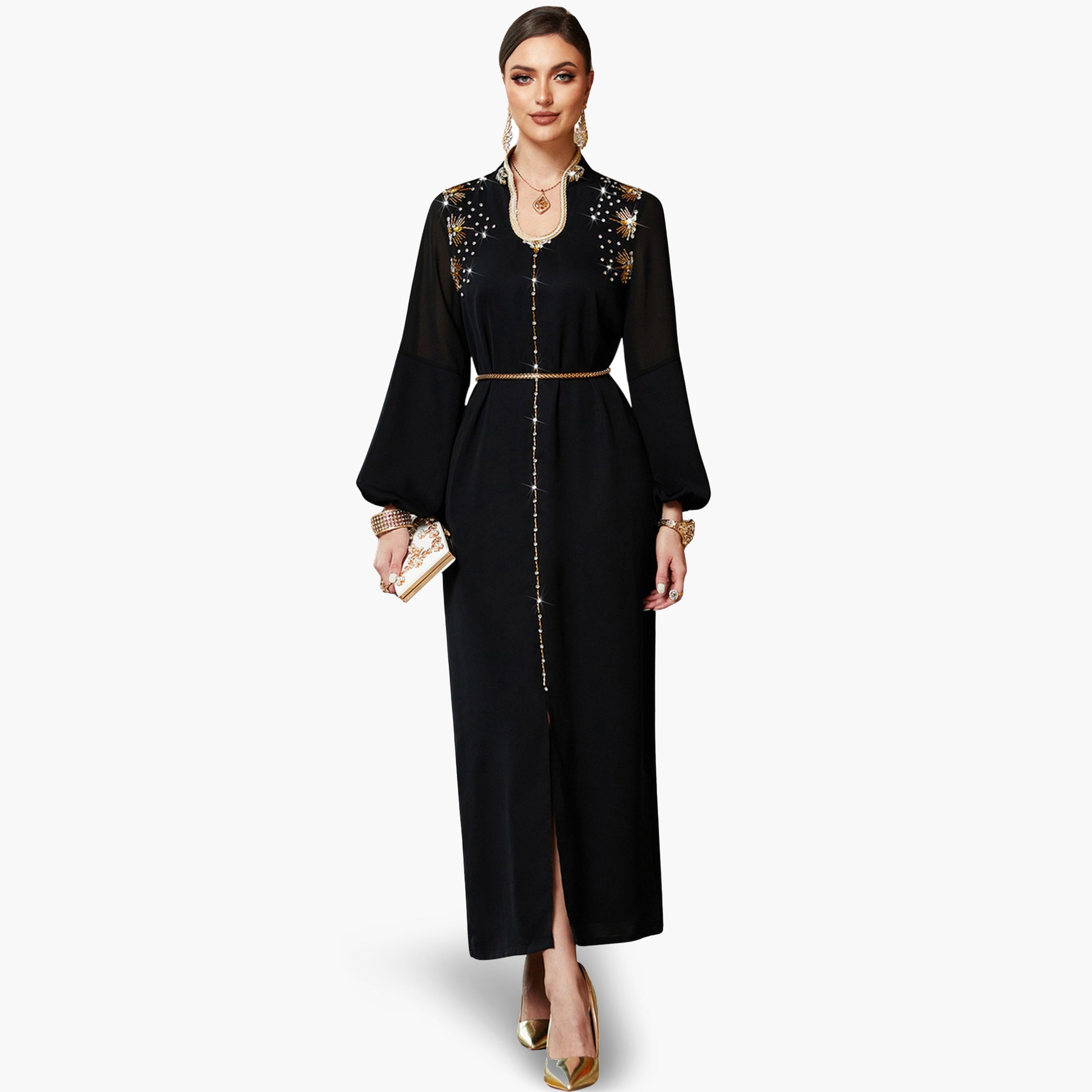 جلابية مزينة بالفصوص-women-arabicclothing-jalabiyas-image-1