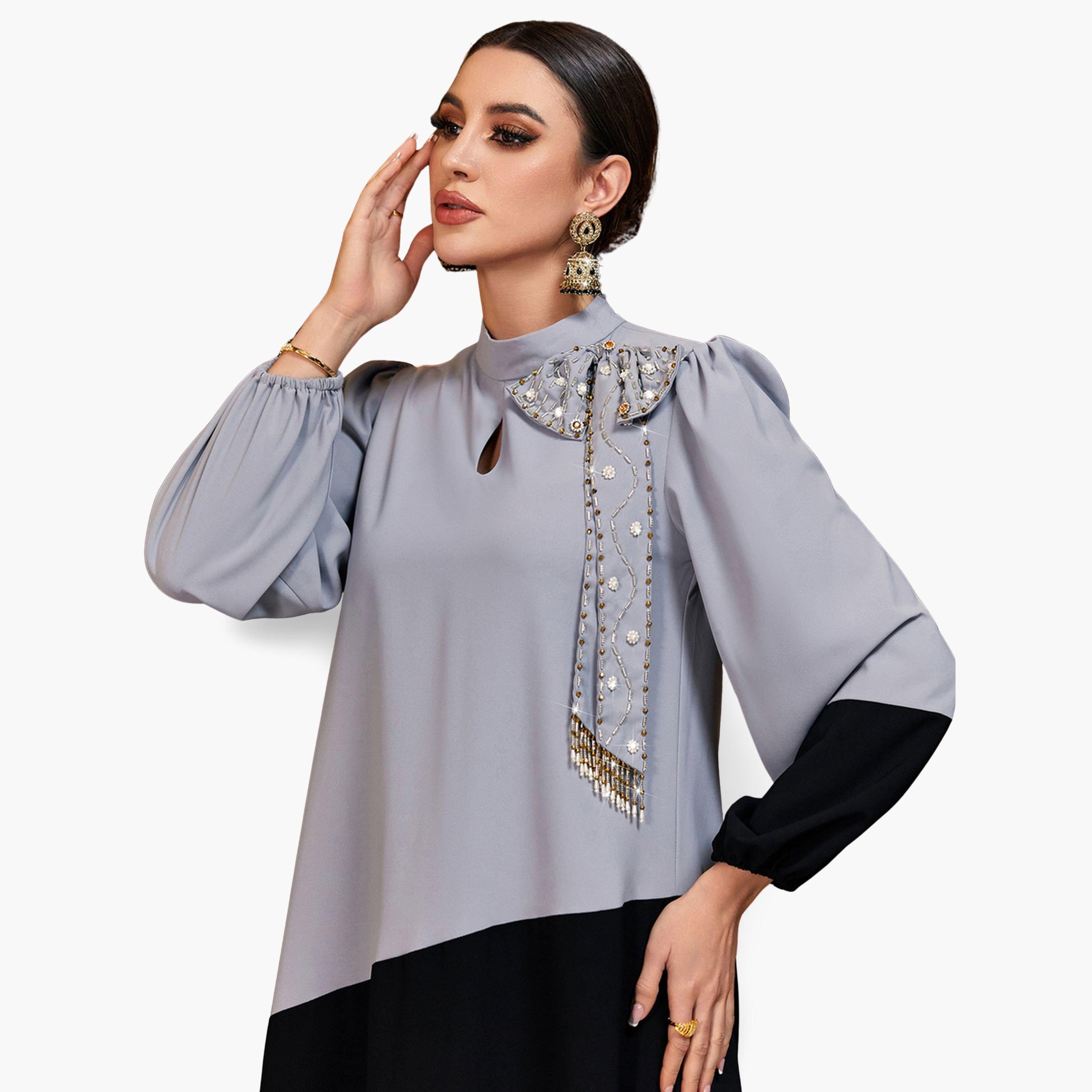 Take Two Women Color Block Embellished Detail Maxi Dress-women-clothing-dresses-image-5