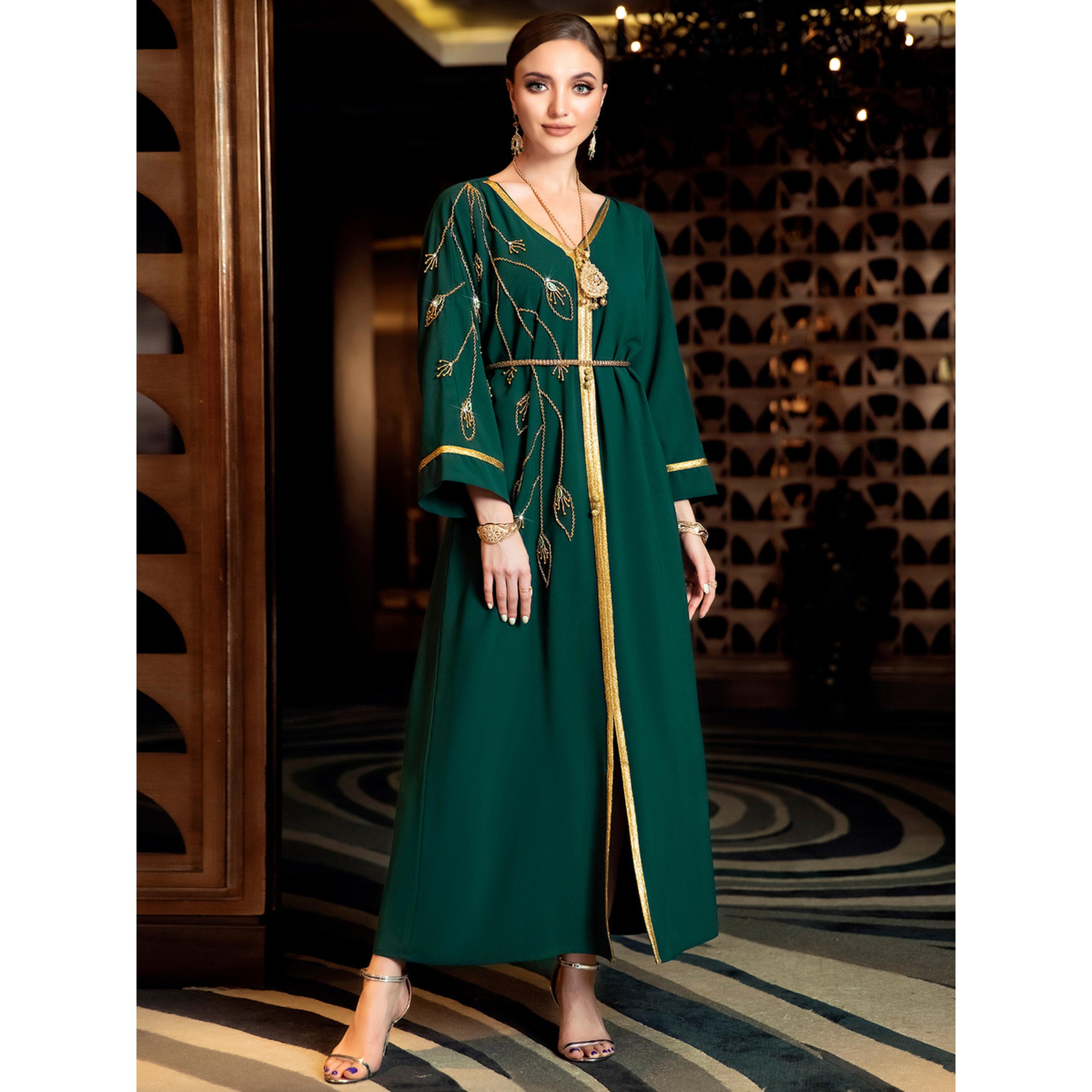 جلابية مزينة بحواف ذهبية-women-arabicclothing-jalabiyas-image-5