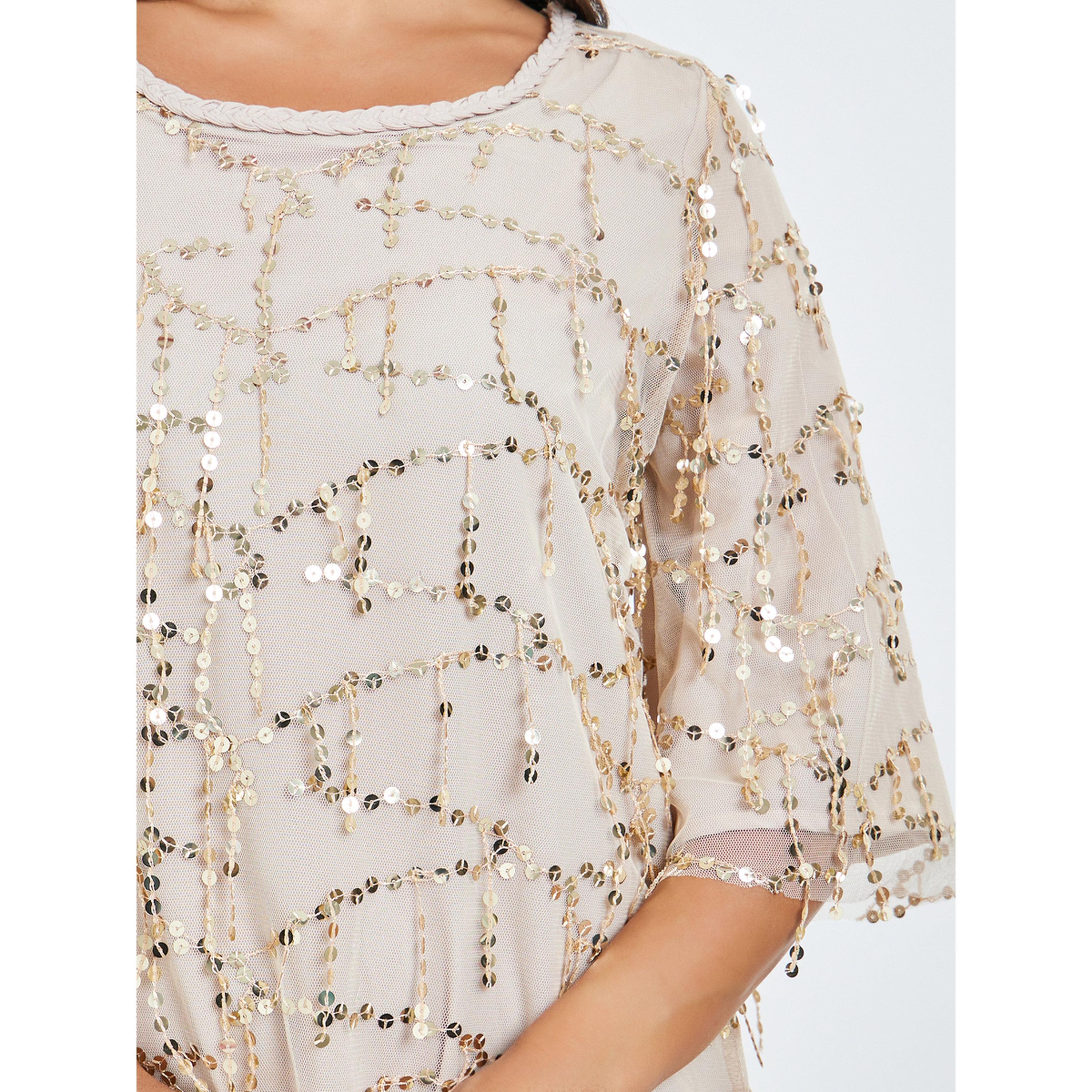 فستان طويل ترتر بحافة واسعة-women-clothing-dresses-image-5