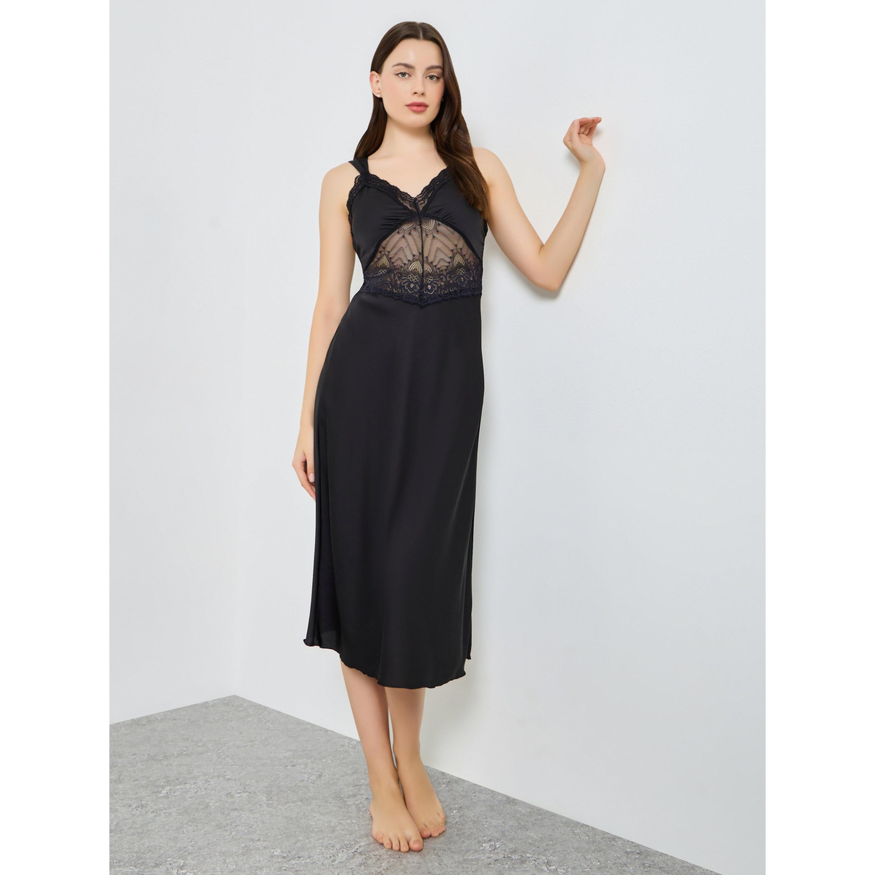 Styli Women Waist Cincher Effect Mesh Insert Slip Dress-women-clothing-nightwear-nighties-image-1