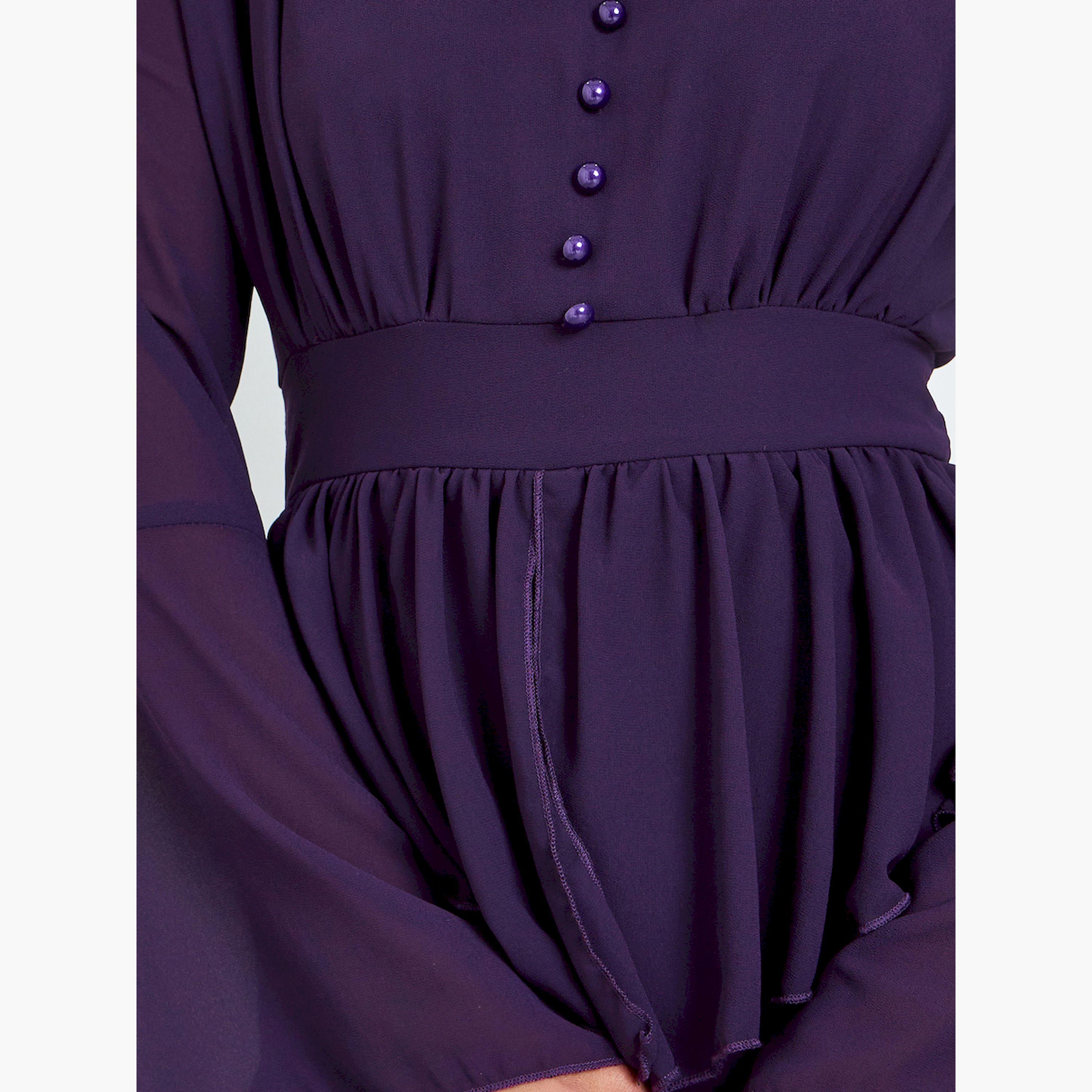 فستان طويل حورية البحر بكشكش-women-clothing-dresses-image-4