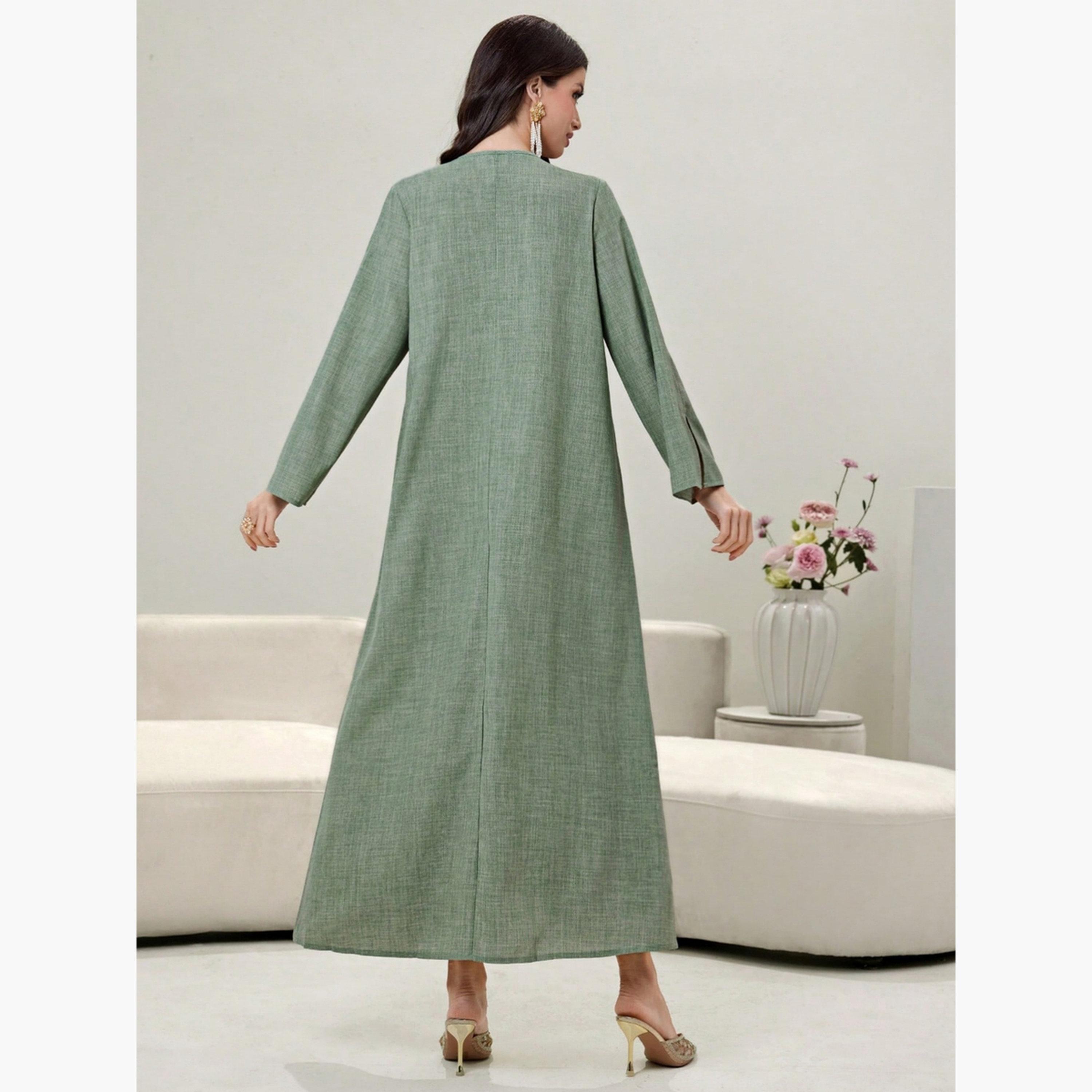 V جلابية منمقة بياقة-women-arabicclothing-jalabiyas-image-3