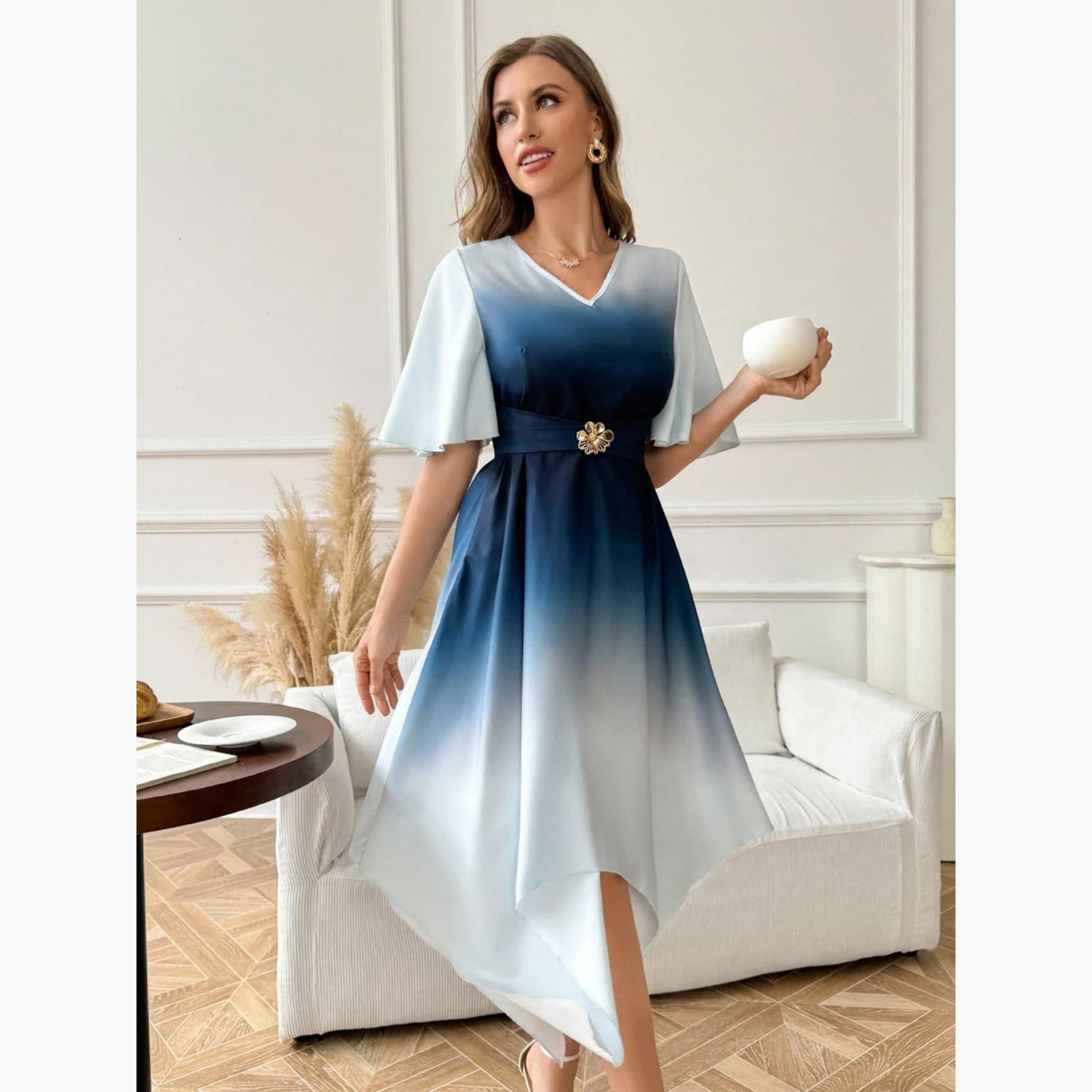 Take Two Women Ombre Asymmetric Hem Midi Dress-women-clothing-dresses-image-4