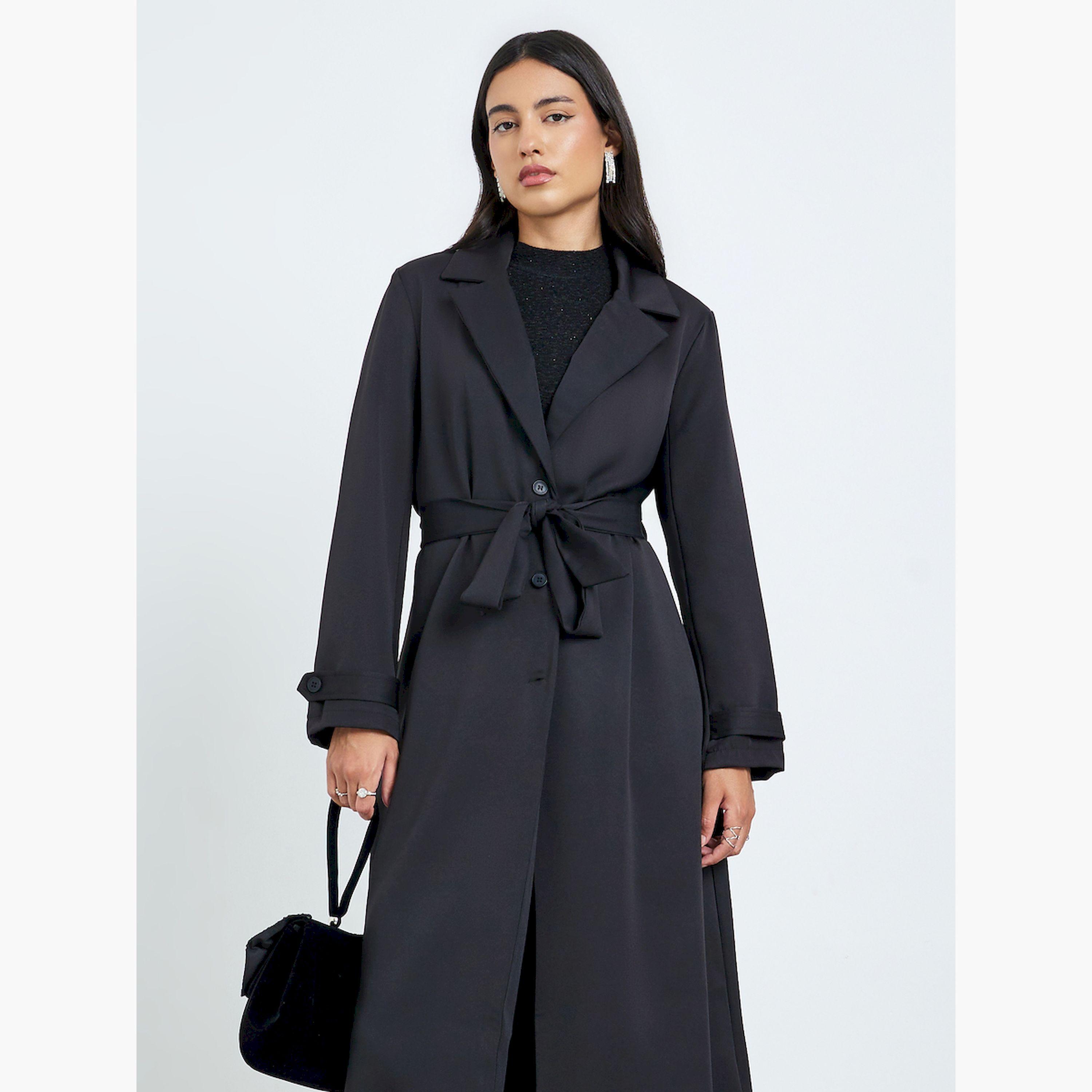 كيمونو بحزام وقصة عادية-women-clothing-coatsandjackets-coats-image-4