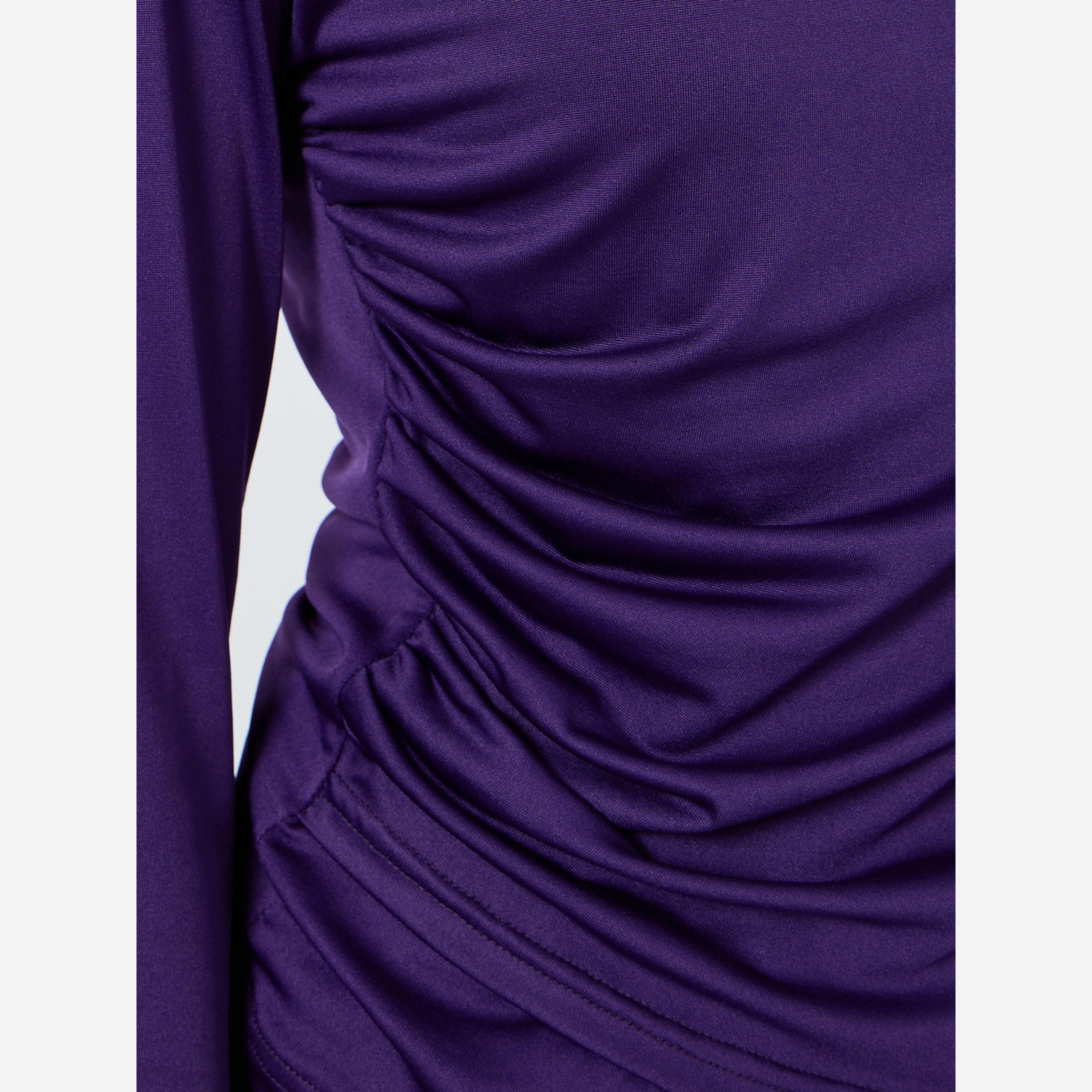 Styli Asymmetrical neckline knit top with trim-women-clothing-shirtsandblouses-blouses-image-5