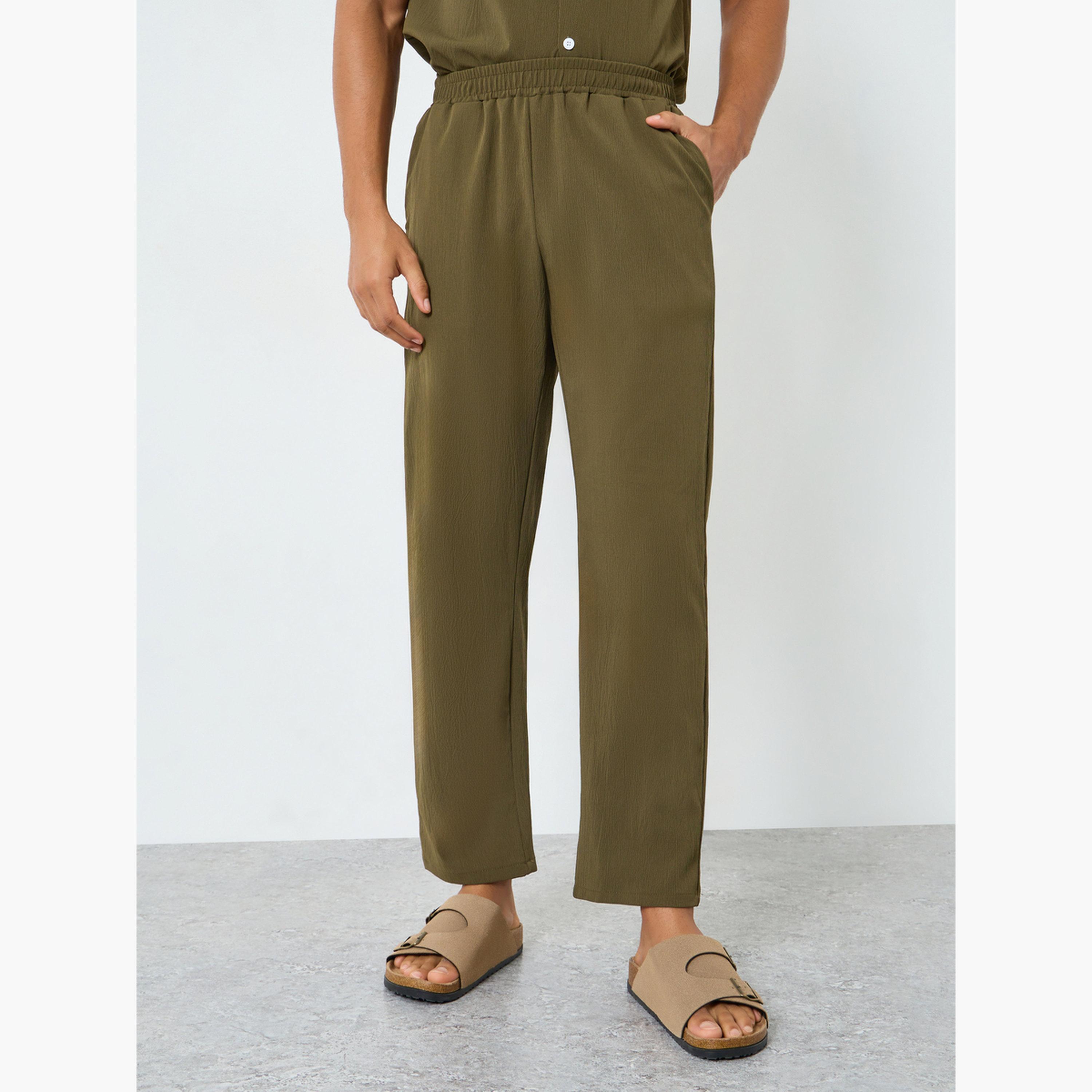 Take Two Men Solid Stand Collar Shirt and Pants Co-Ords-men-clothing-coordsets-image-4