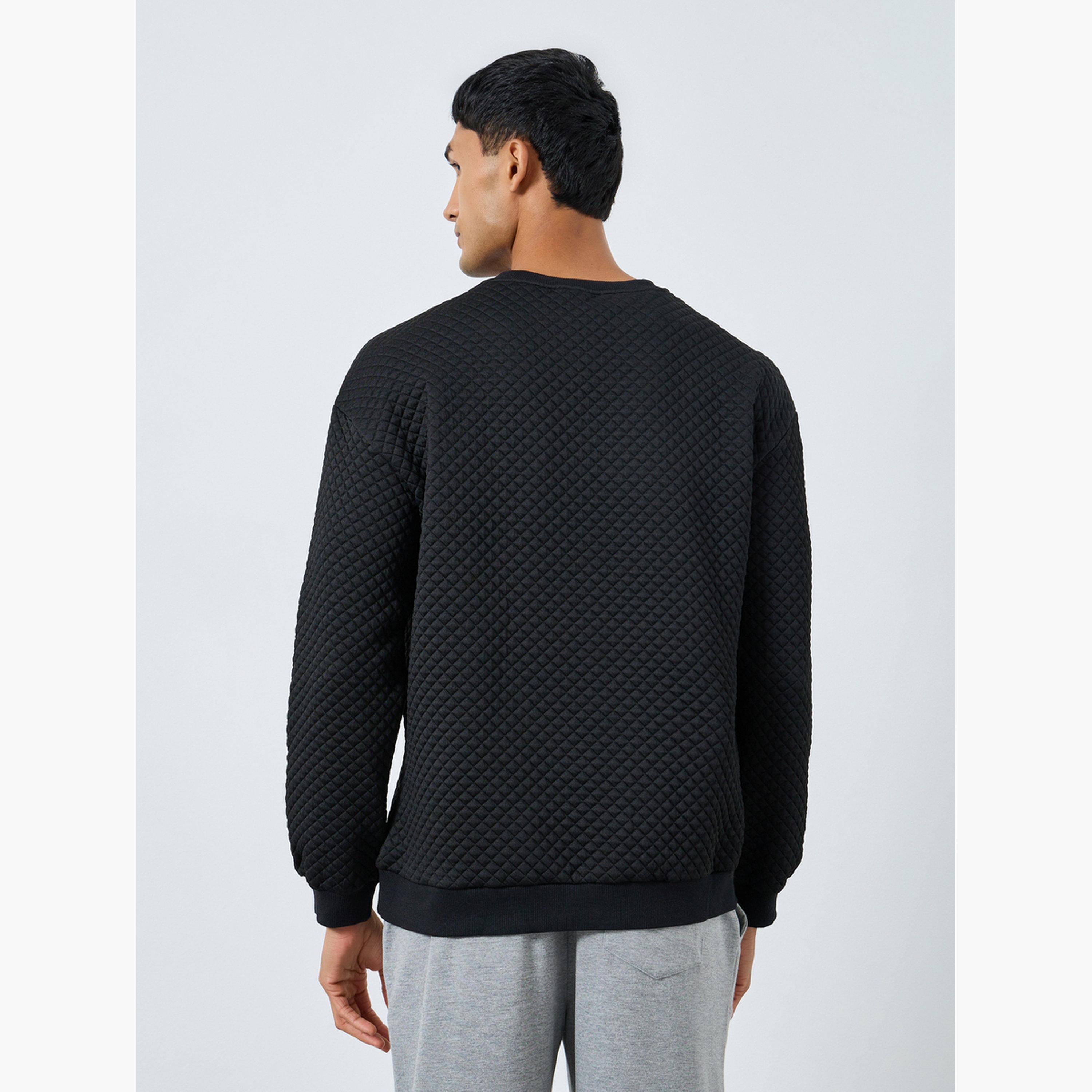 Take Two Men Texture Round Neck Sweatshirt-men-clothing-hoodiesandsweatshirts-image-3