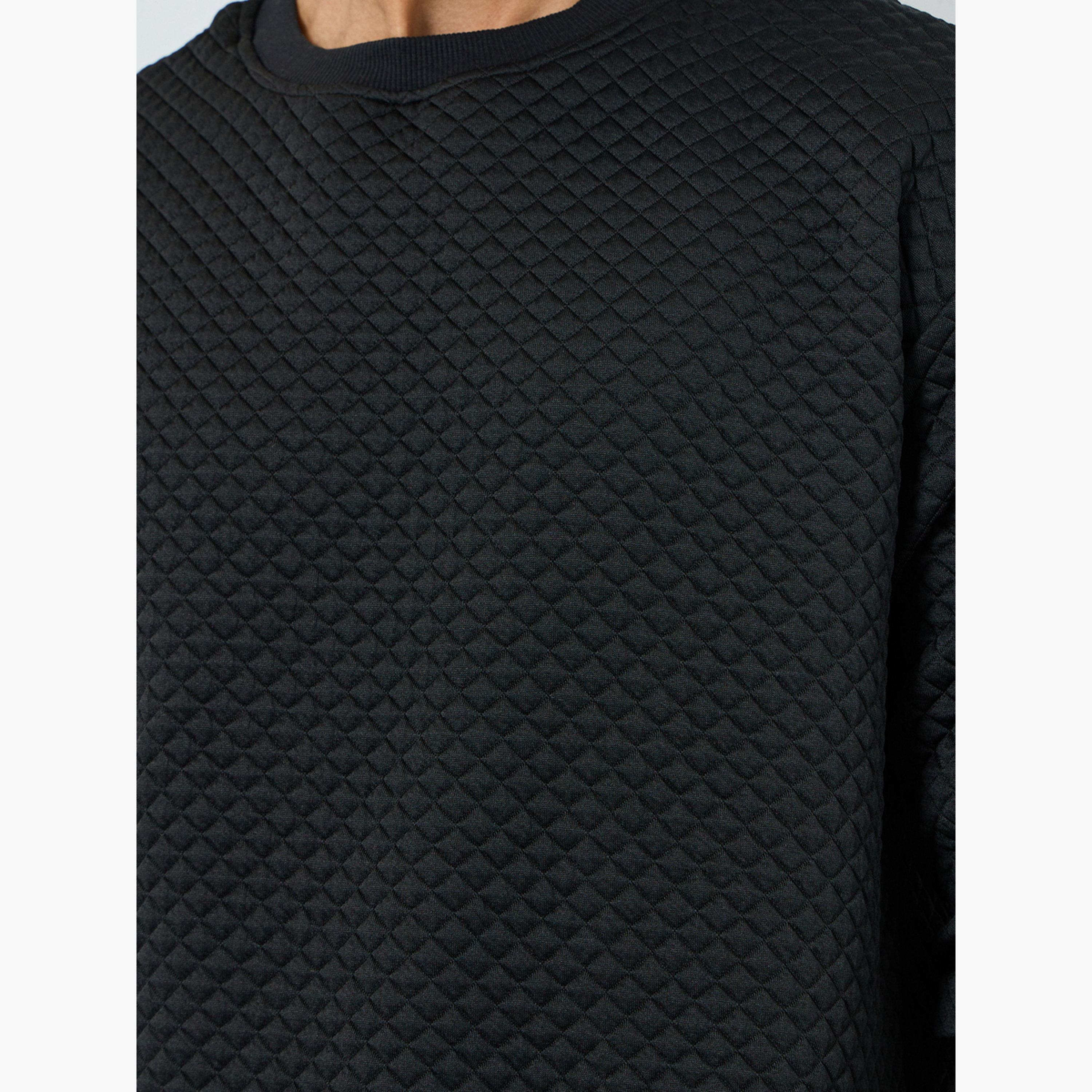 سويت شيرت بياقة دائرية ونسيج بارز-men-clothing-hoodiesandsweatshirts-image-4