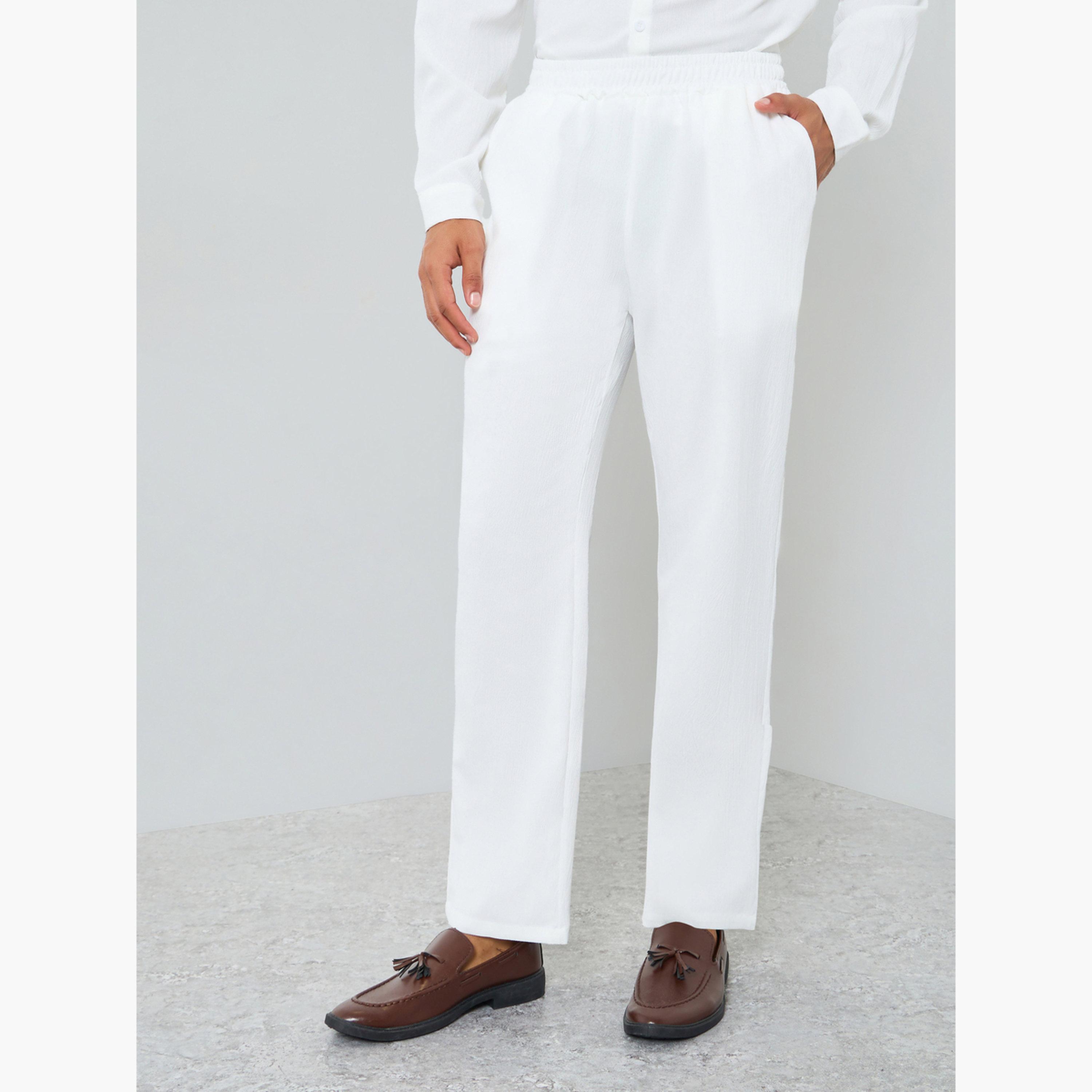 Take Two Men Textured Stand Collar Shirt and Pants Co-Ords-men-clothing-coordsets-image-4