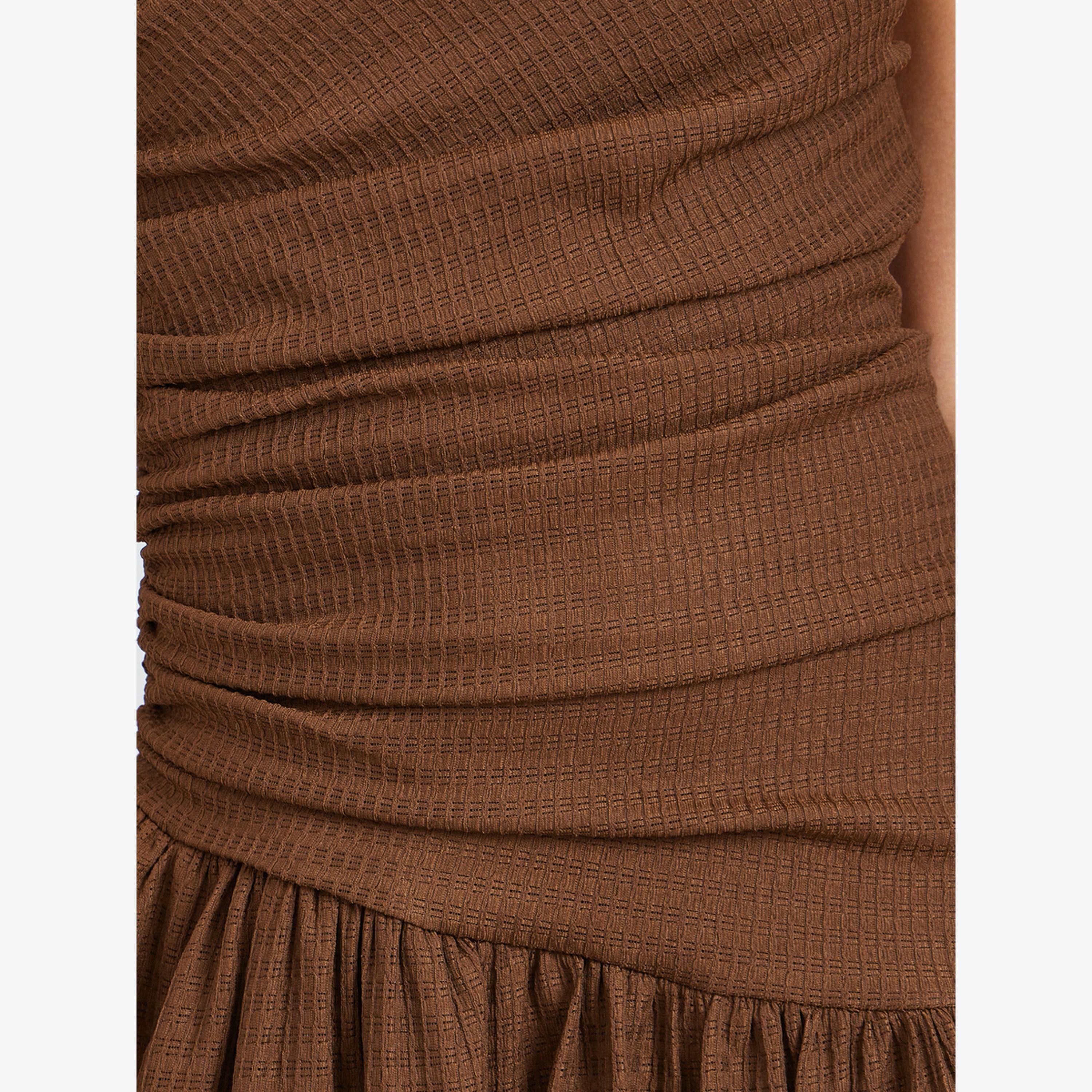 فستان طويل بكتف واحد وتفاصيل زمزمة بحافة واسعة-women-clothing-dresses-image-5