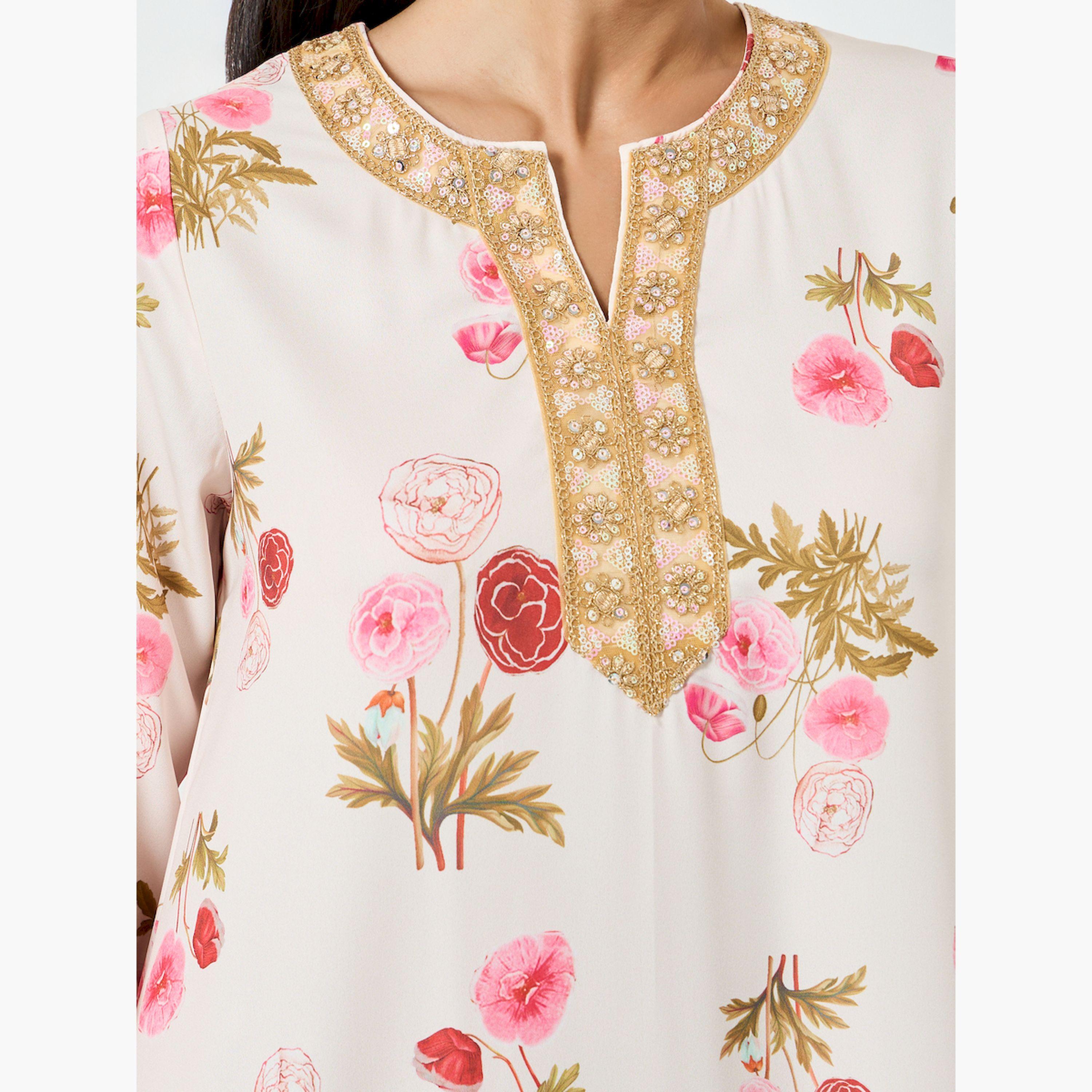 جلابية بطبعة زهور-women-arabicclothing-jalabiyas-image-4