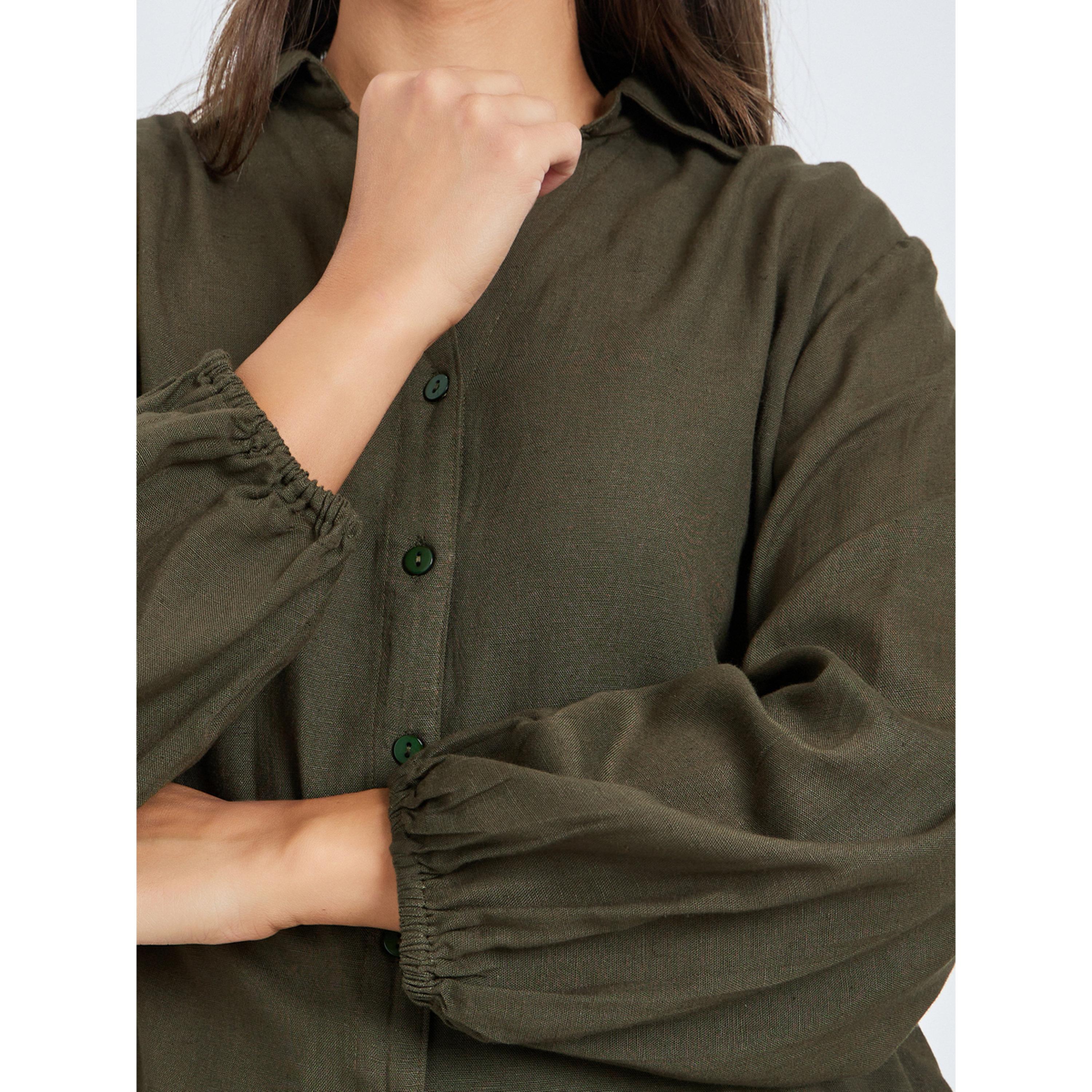 بلوزة سادة بأكمام بالون-women-clothing-shirtsandblouses-shirts-image-5